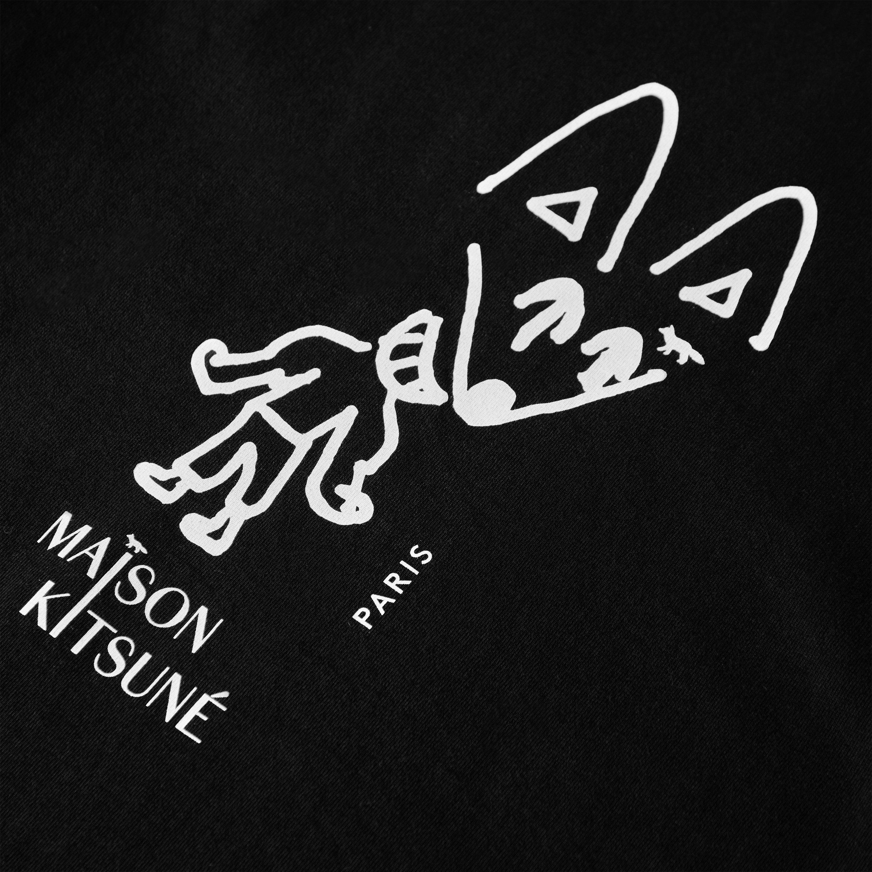Black - Maison Kitsune - Men's Party Fox Comfort T-Shirt - 3