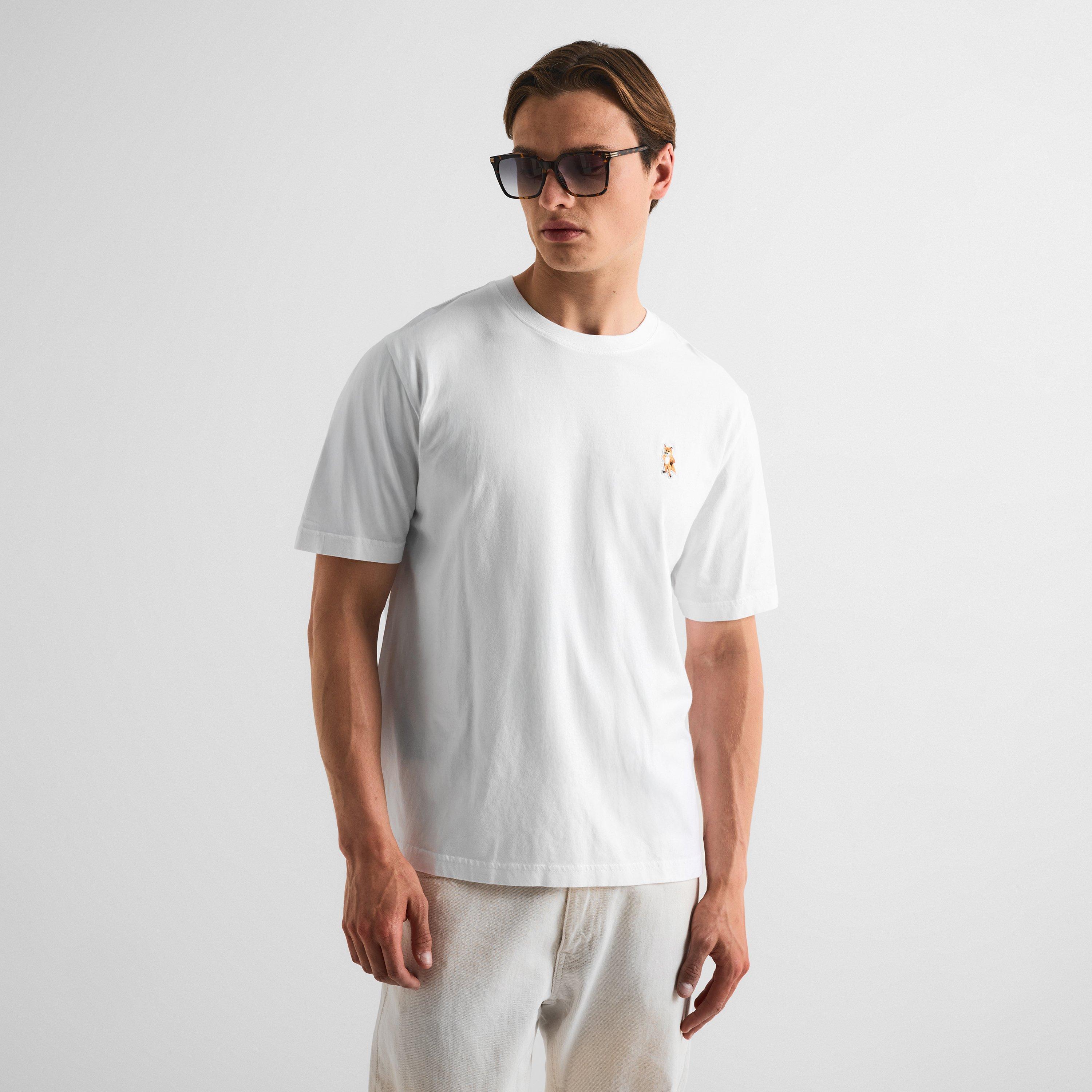 White - Maison Kitsune - Men's Stand Fox Comfort T-Shirt - 3