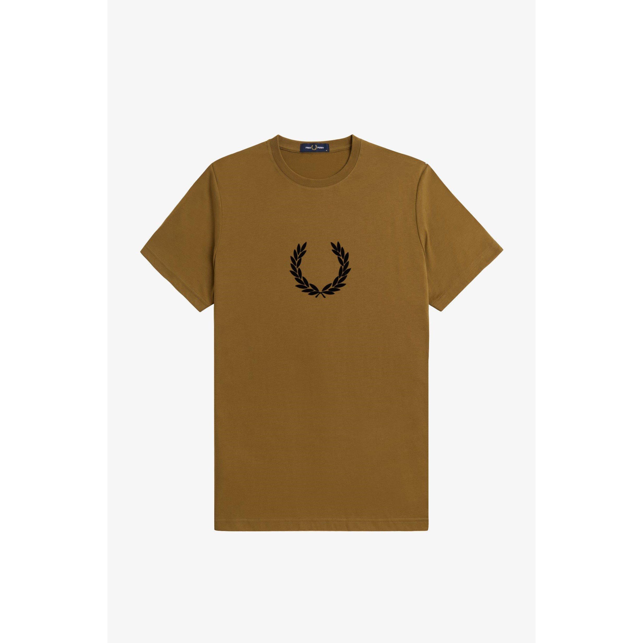 Tシャツ・カットソー FRED PERRY Men T Shirts FPM351949 BROWN Fred Perry Authentic Men's Tipped Pocket T-Shirt in Navy