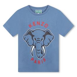 Kenzo Short Sleeved Cotton T Shirt Juniors