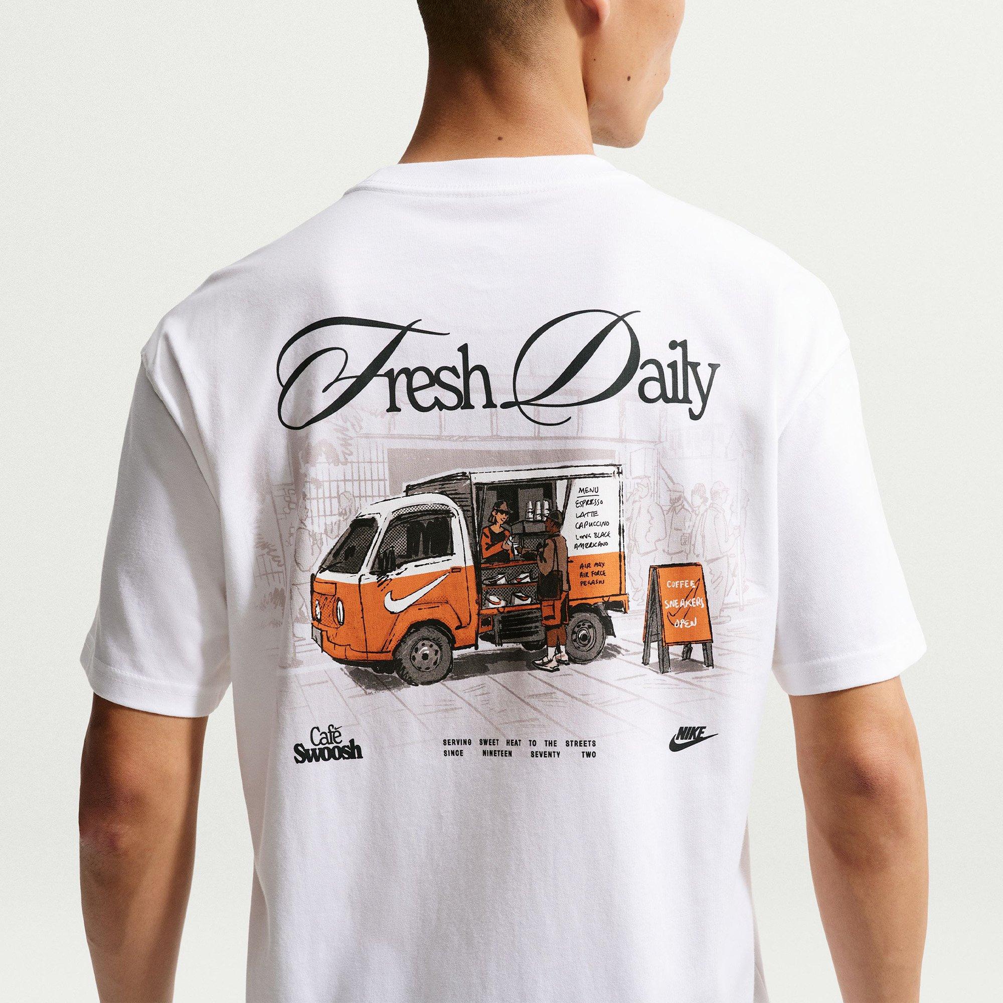 White - Nike - Men's Cafe T-Shirt - 1