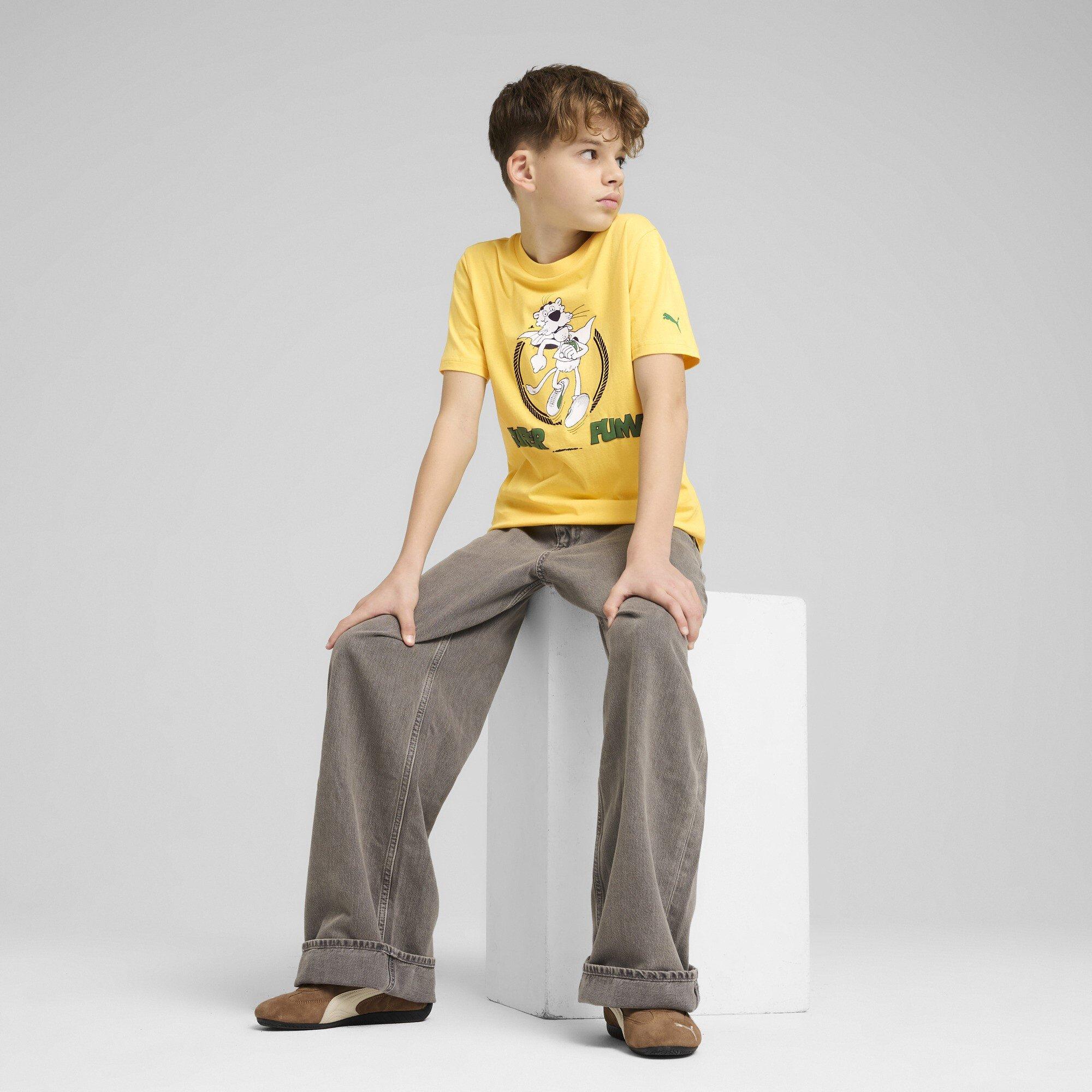 Sunny Yellow - Puma - Graphic T-Shirt Juniors - 4