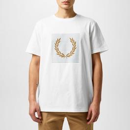 Fred Perry Strp Laurel Tee Sn42