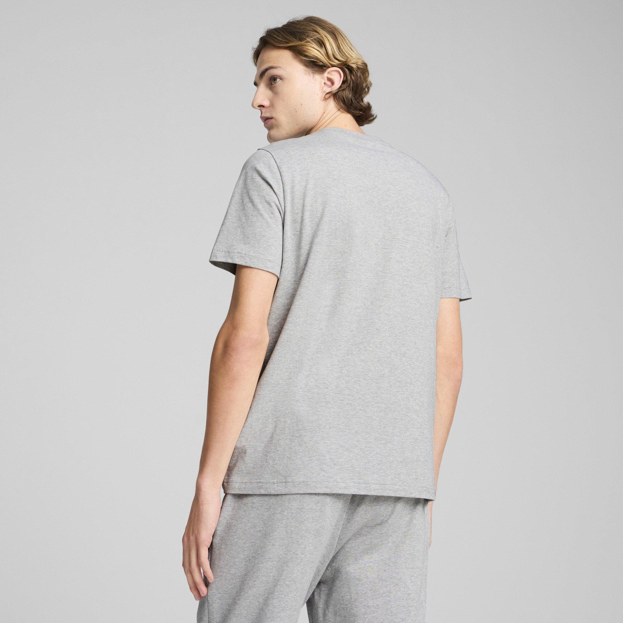 L.Gray Heather - Puma - Essentials Elevated T-shirt Adults - 3