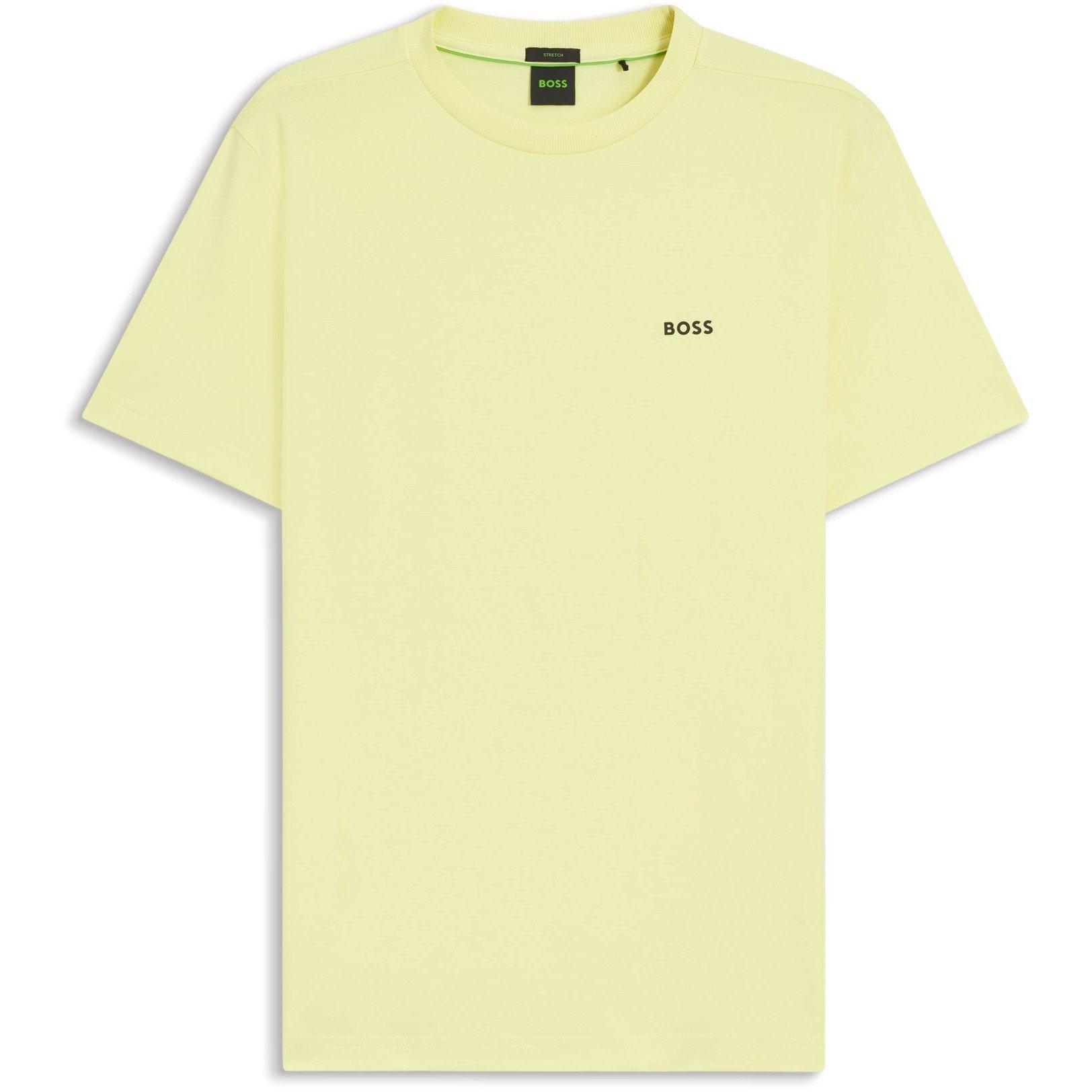 Boss Mens BOSS GREEN T-Shirt with Logo Design Stretch Cotton