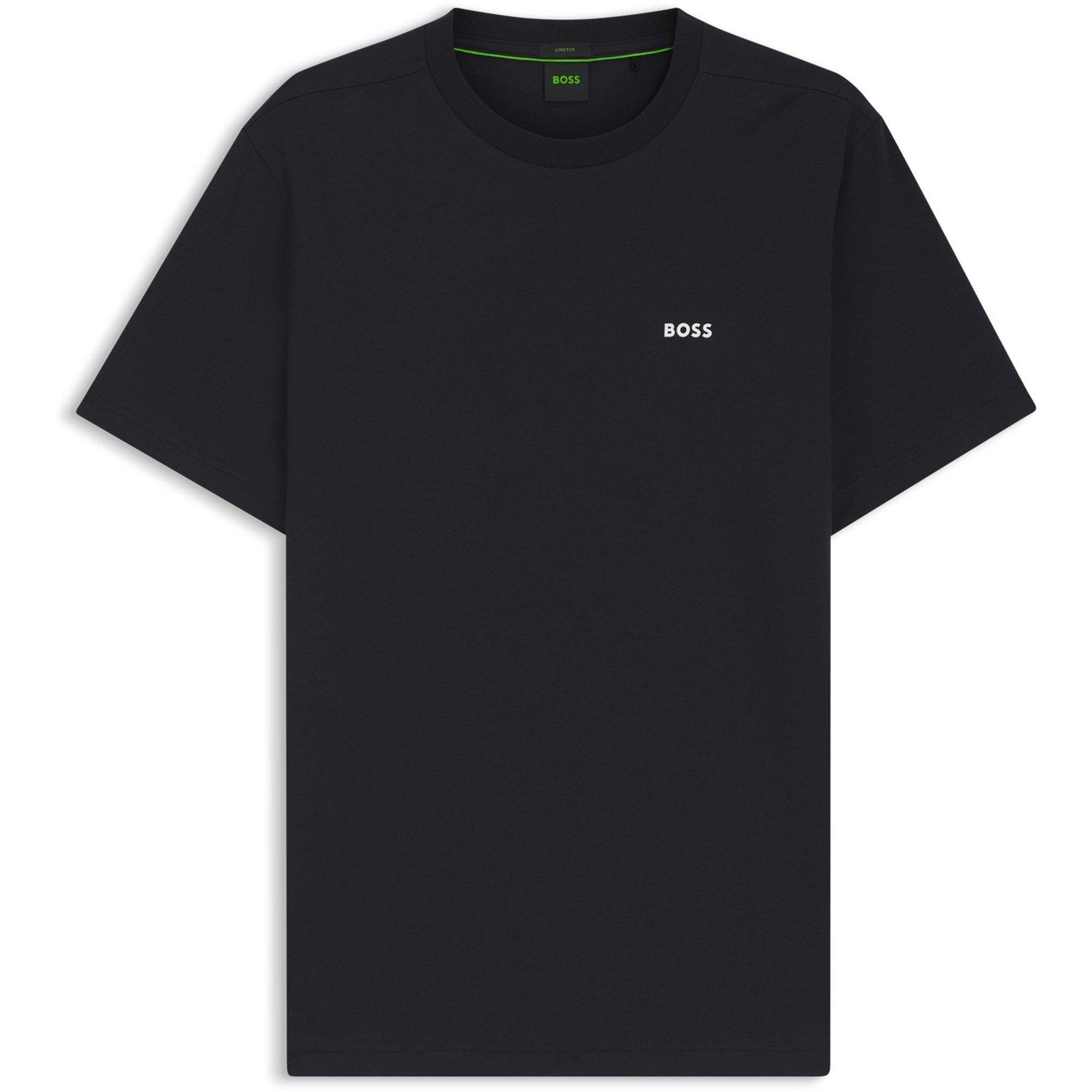 Boss Mens BOSS GREEN T-Shirt with Logo Design Stretch Cotton