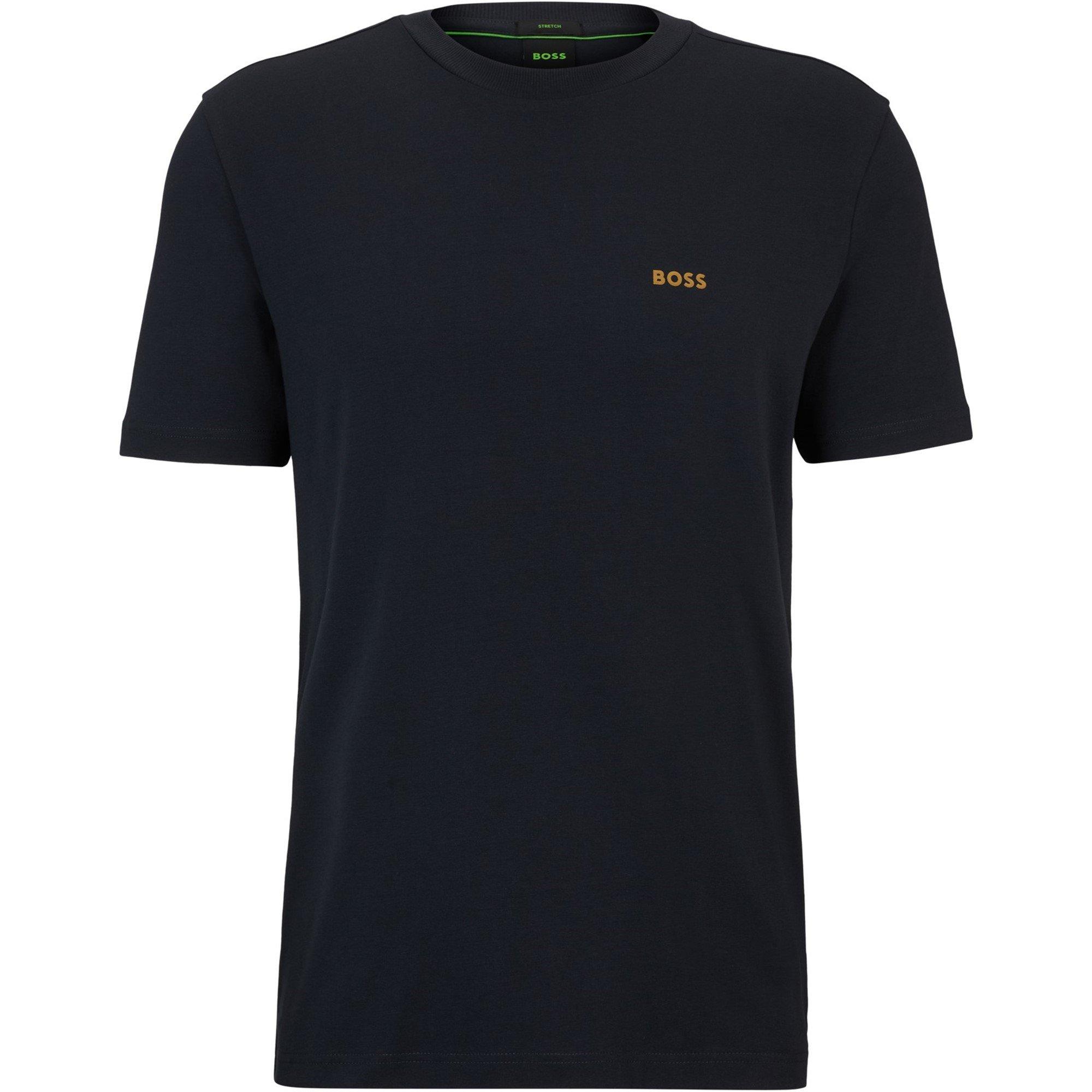Boss Mens BOSS GREEN T-Shirt with Logo Design Stretch Cotton
