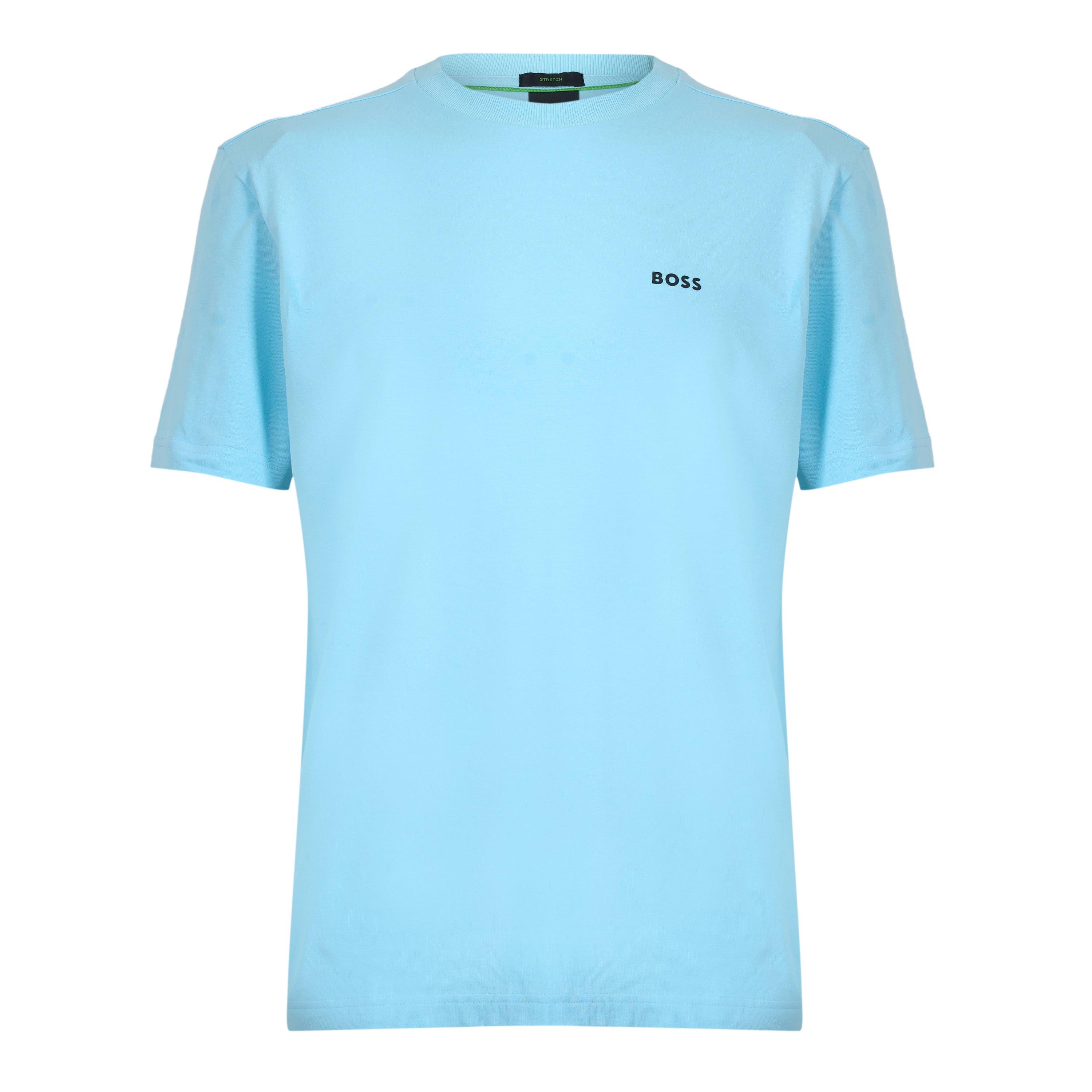 Boss Mens BOSS GREEN T-Shirt with Logo Design Stretch Cotton
