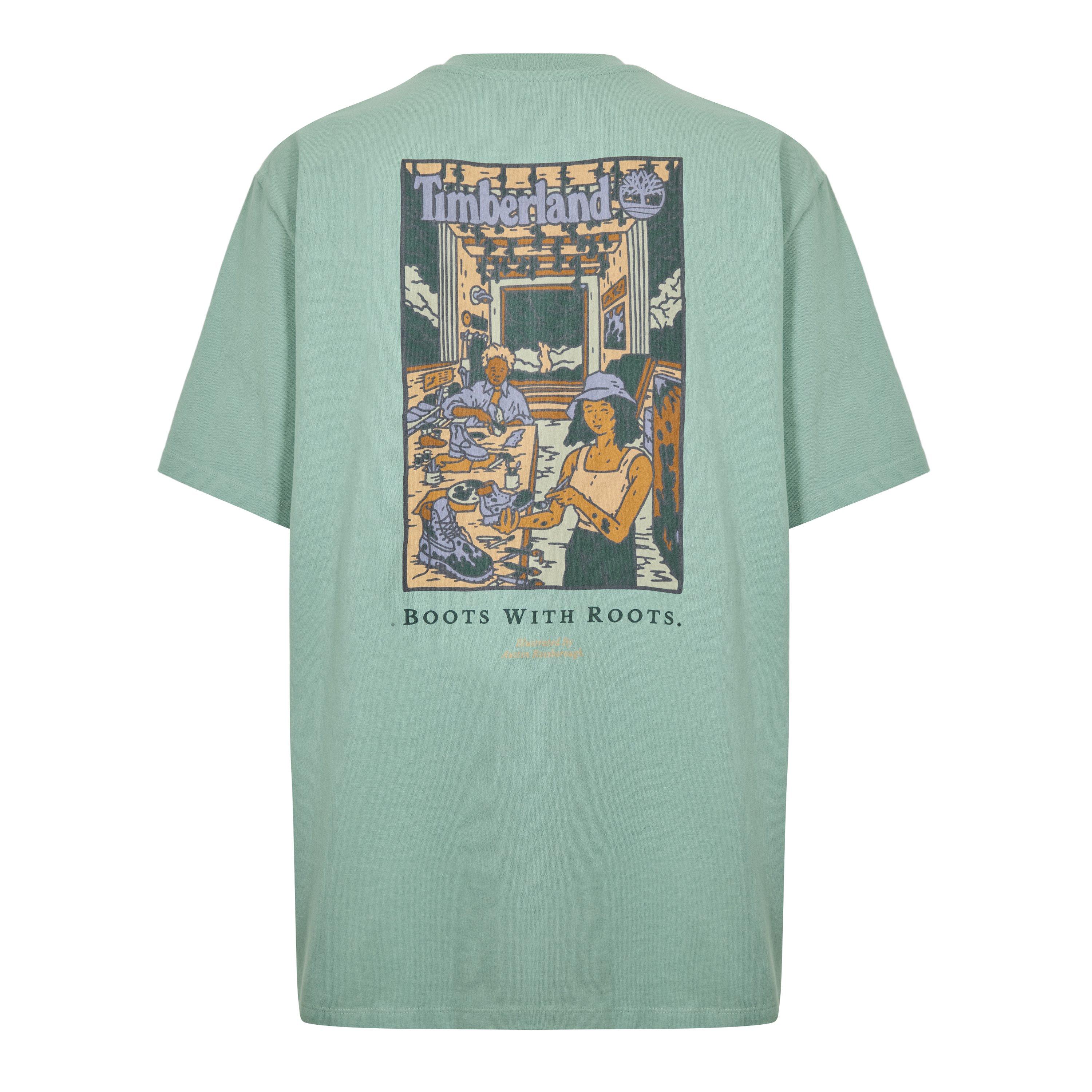 Pro Green Bay - Timberland - Timberland Washed Boot Lab Back Graphic Tee Pr - 2