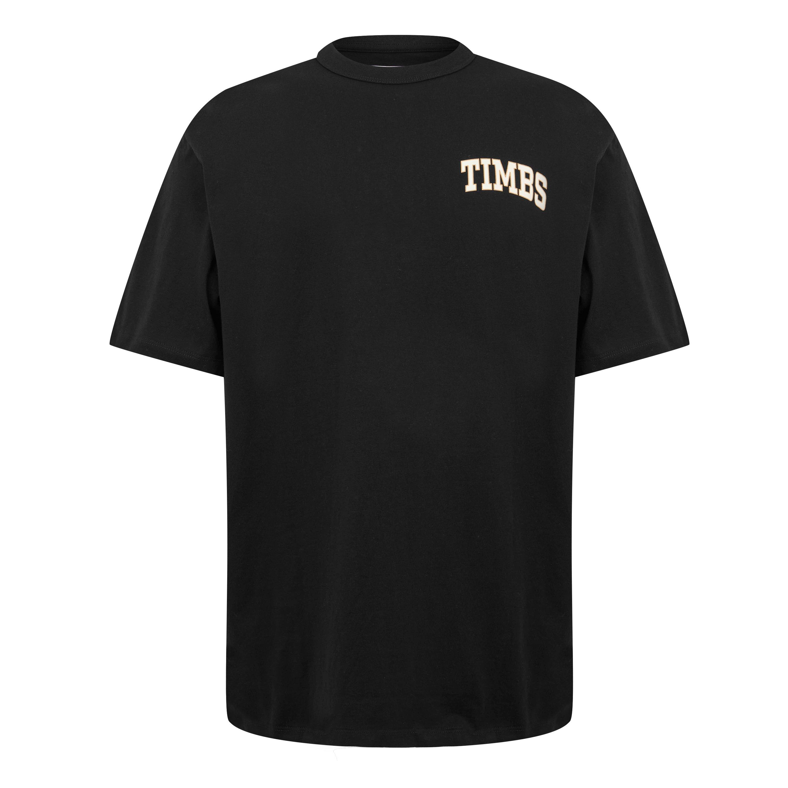 Black - Timberland - Men's Short Sleeve Chest Timbs Graphic T-Shirt - 1