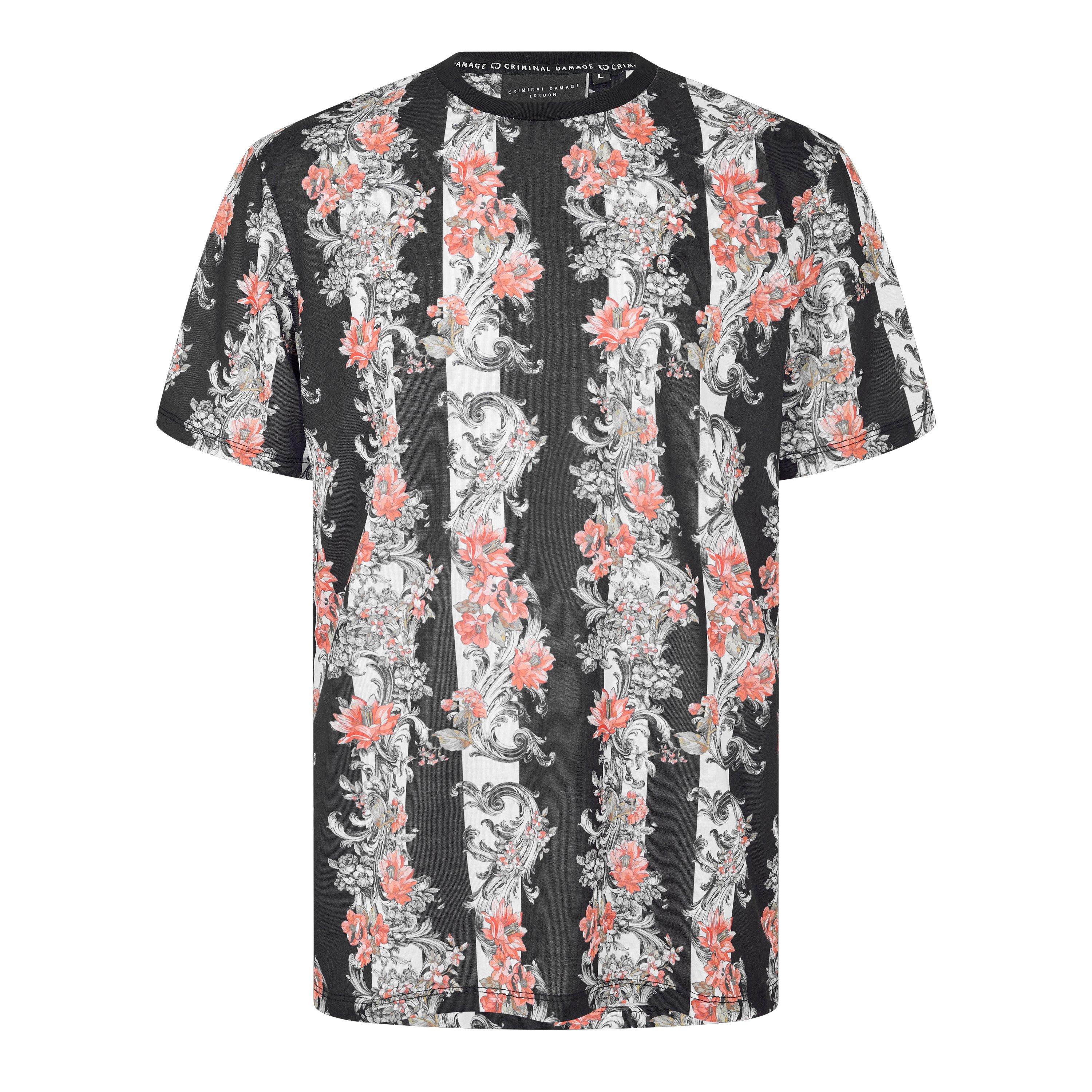 Black/Multi - Criminal Damage - Men's Chalky Tee T-Shirt - 1