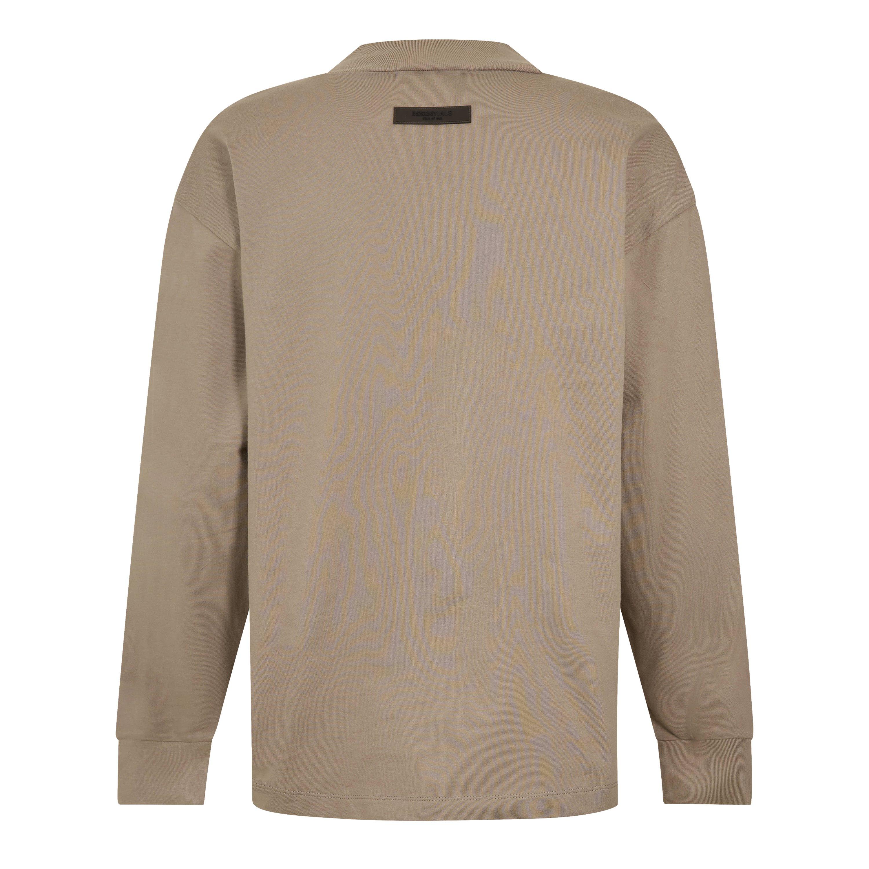 Desert Taupe - Fear Of God Essentials - Unisex Adults Long Sleeve Oversized T-Shirt - 2