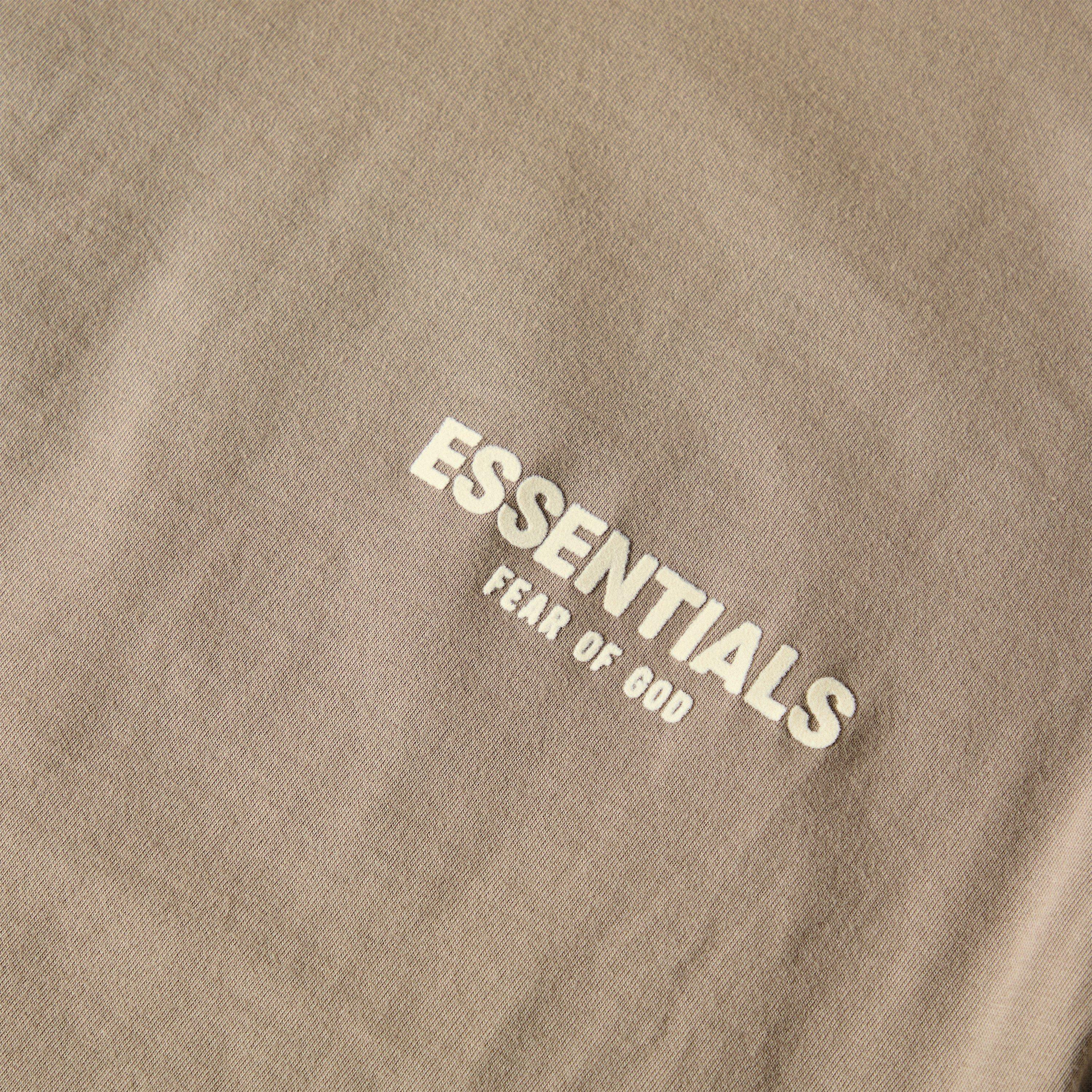 Desert Taupe - Fear Of God Essentials - Unisex Adults Long Sleeve Oversized T-Shirt - 3