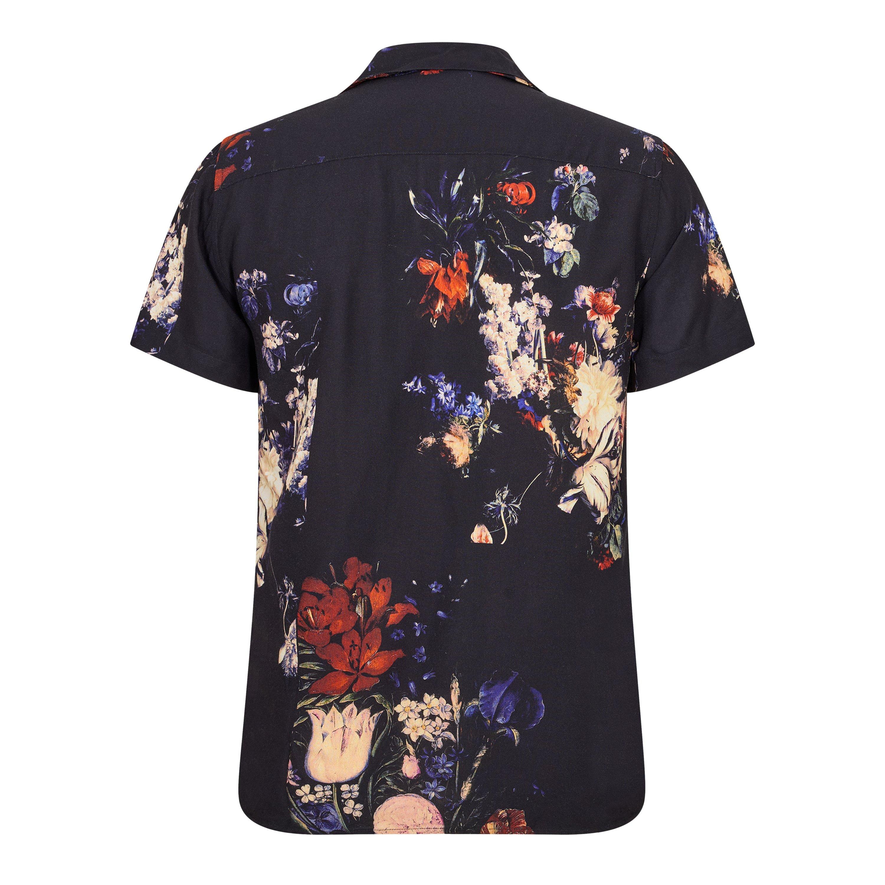Zwart - Criminal Damage - CriminalDamage Floral Oil Shirt Mens - 2