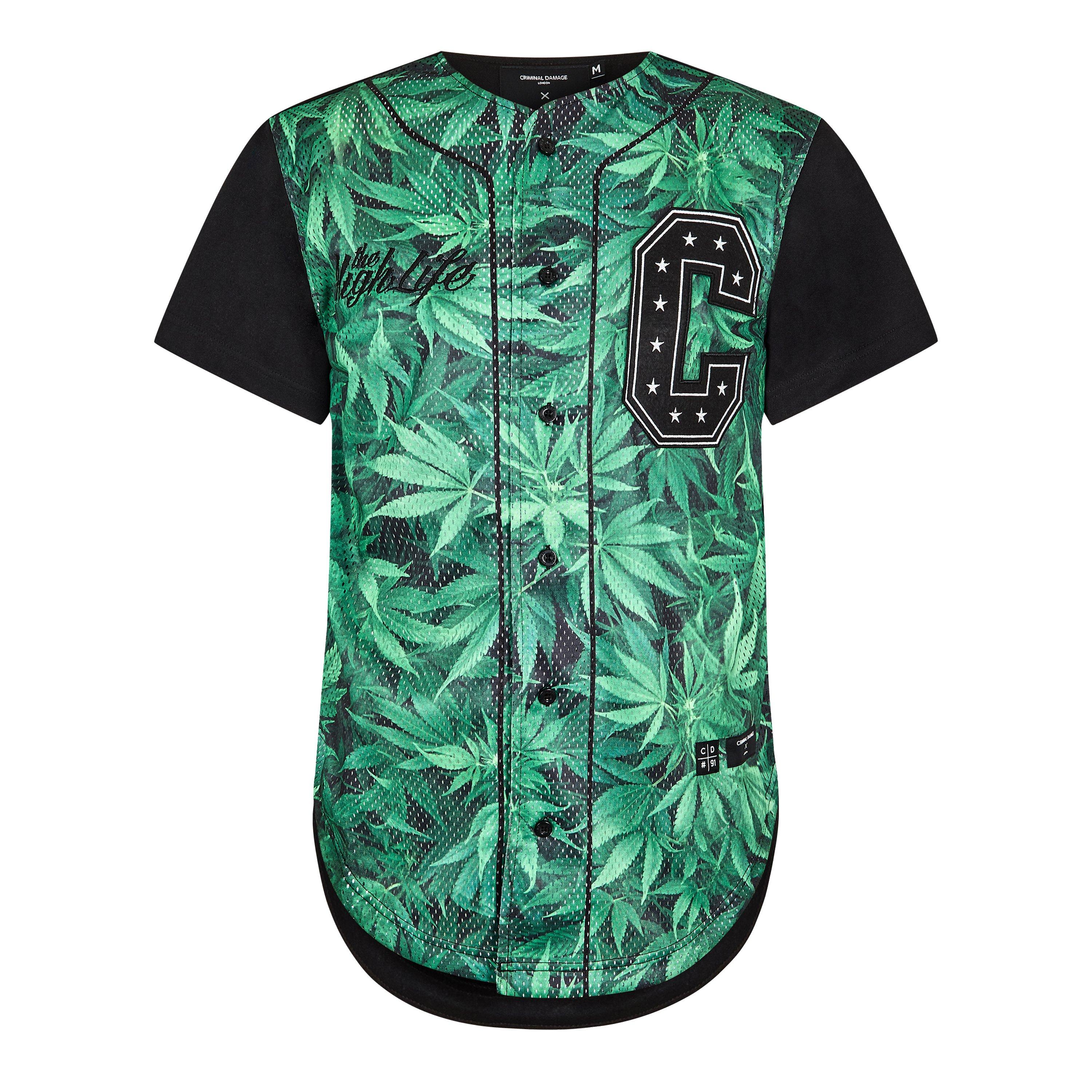 Green - Criminal Damage - CriminalDamage Highlife Baseball Top G Mens - 1