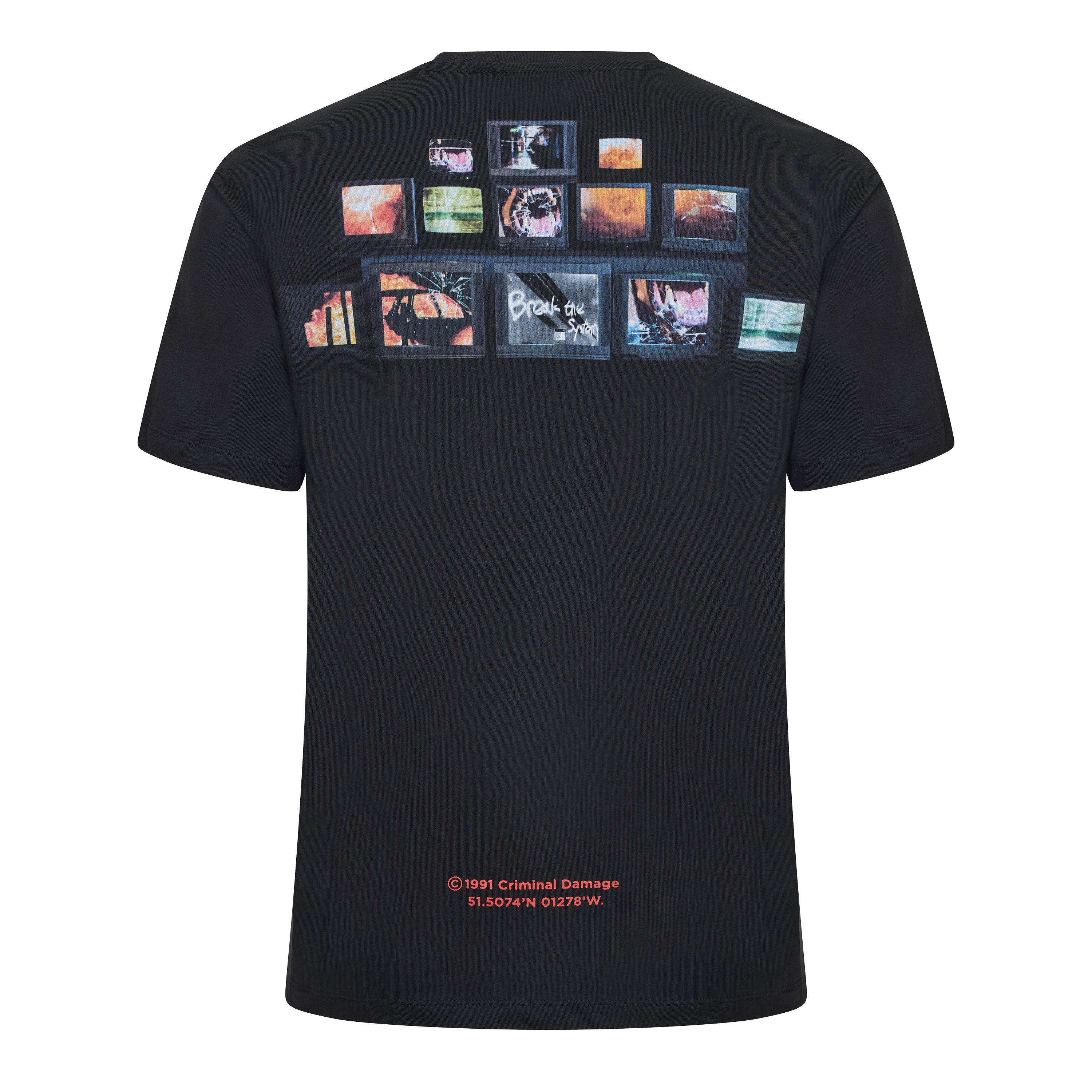 Zwart - Criminal Damage - CriminalDamage Tv Revolution Tee Mens - 2
