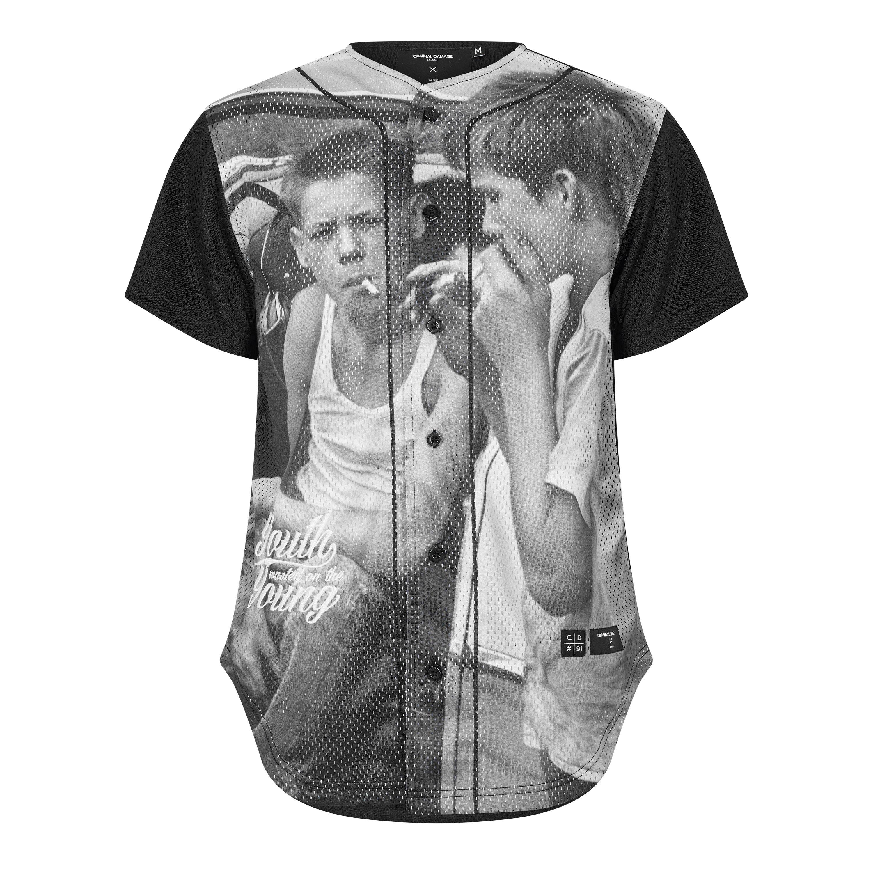 Black - Criminal Damage - Men's Youth Basketball T-Shirt - 1