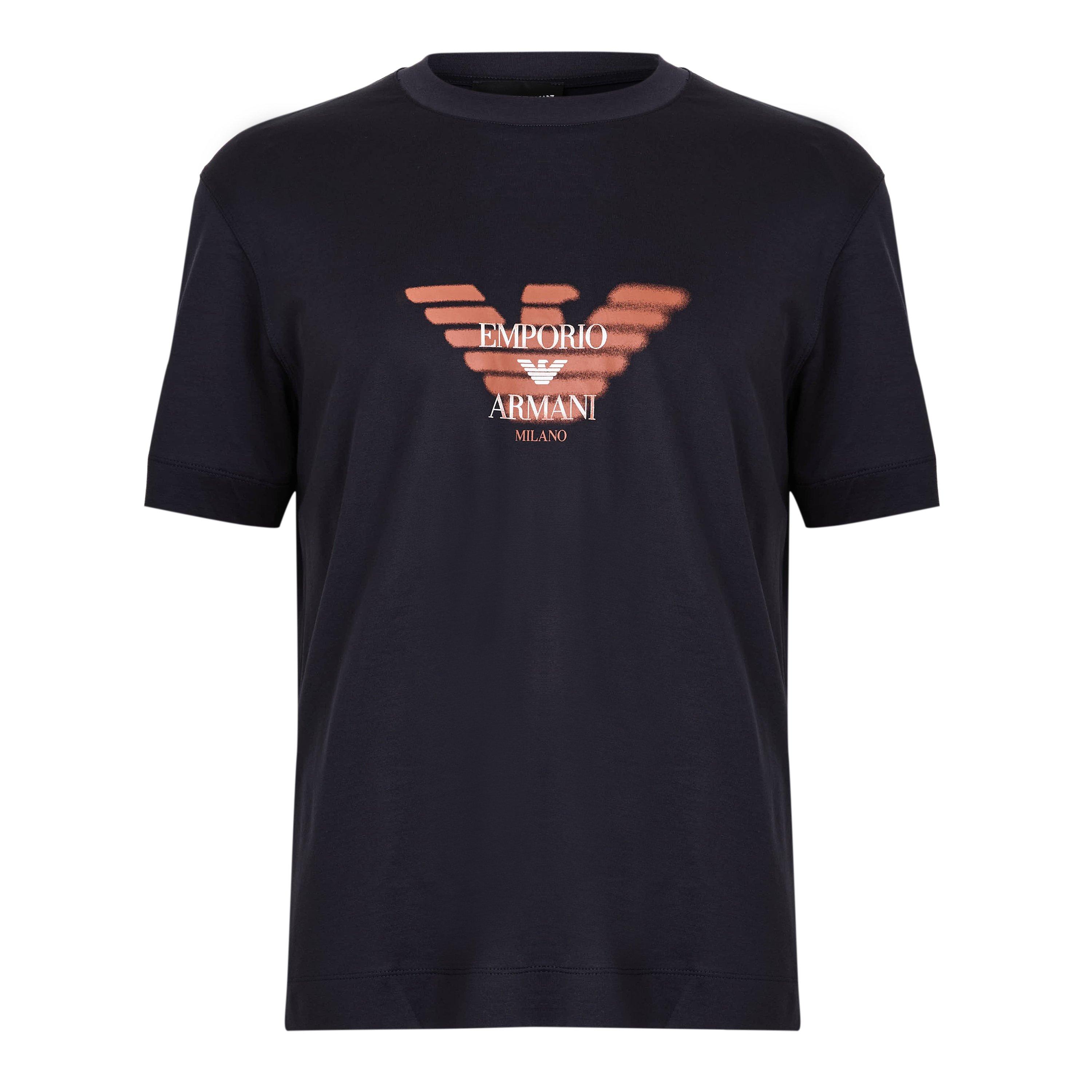 Navy - Emporio Armani - Emporio Armani T-Shirt - 1