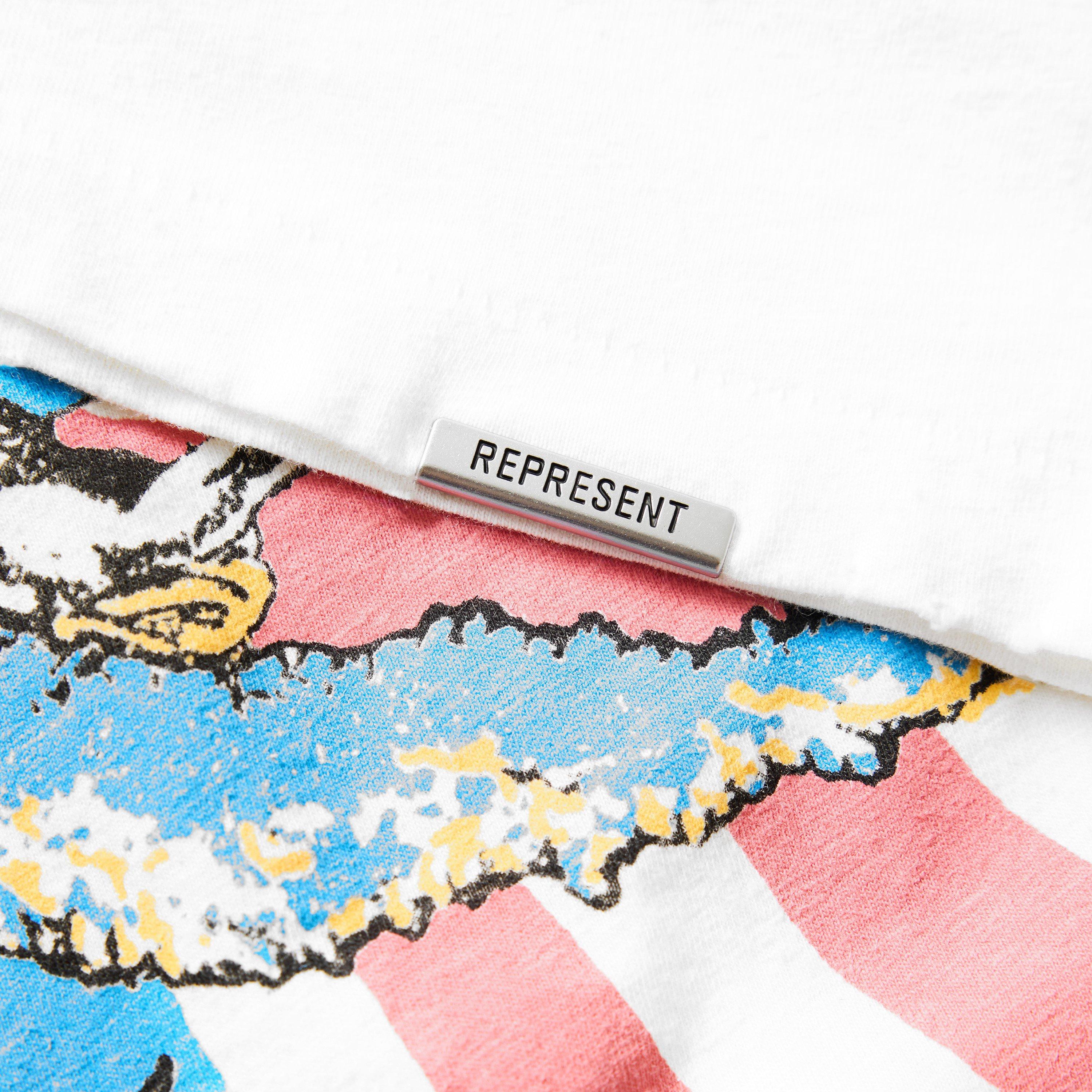 Flat White - Represent - Men's Beach Boys Tee Oversized T-Shirt - 5