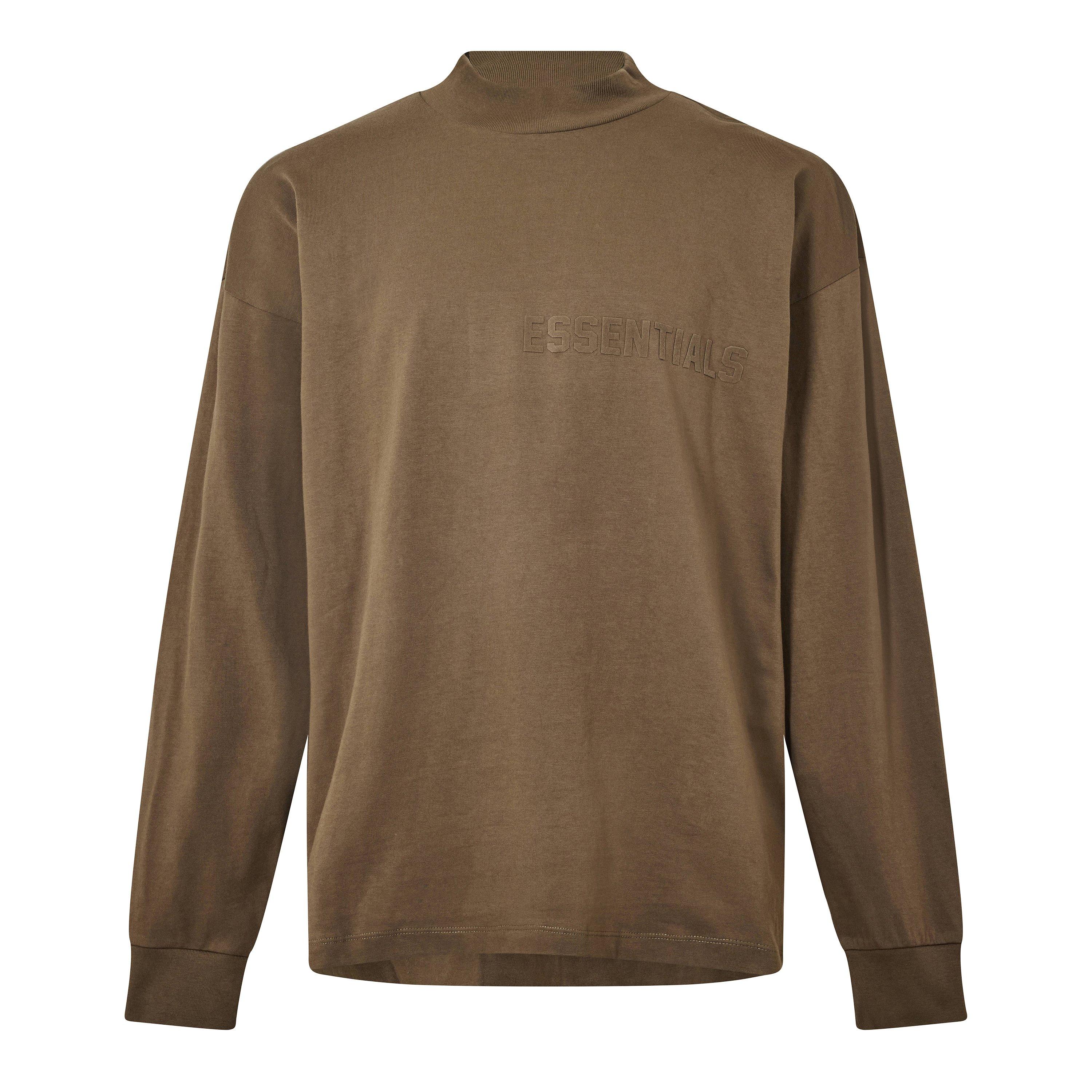 Wood - Fear Of God Essentials - Unisex Adults Ls Tee Oversized Fit T-Shirt - 1