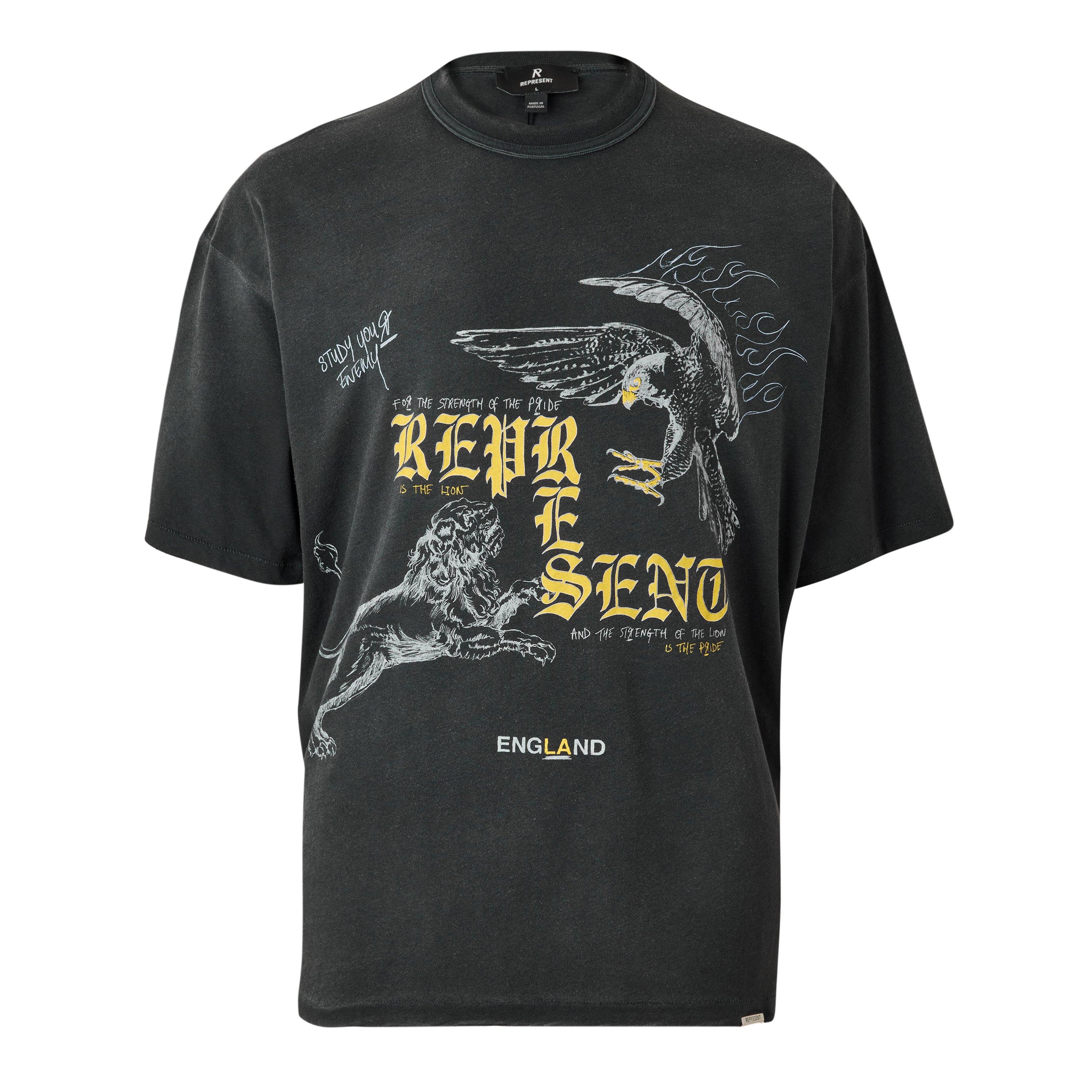 Represent Rep Enemy Tee Sn63 - Washed Black - XS
