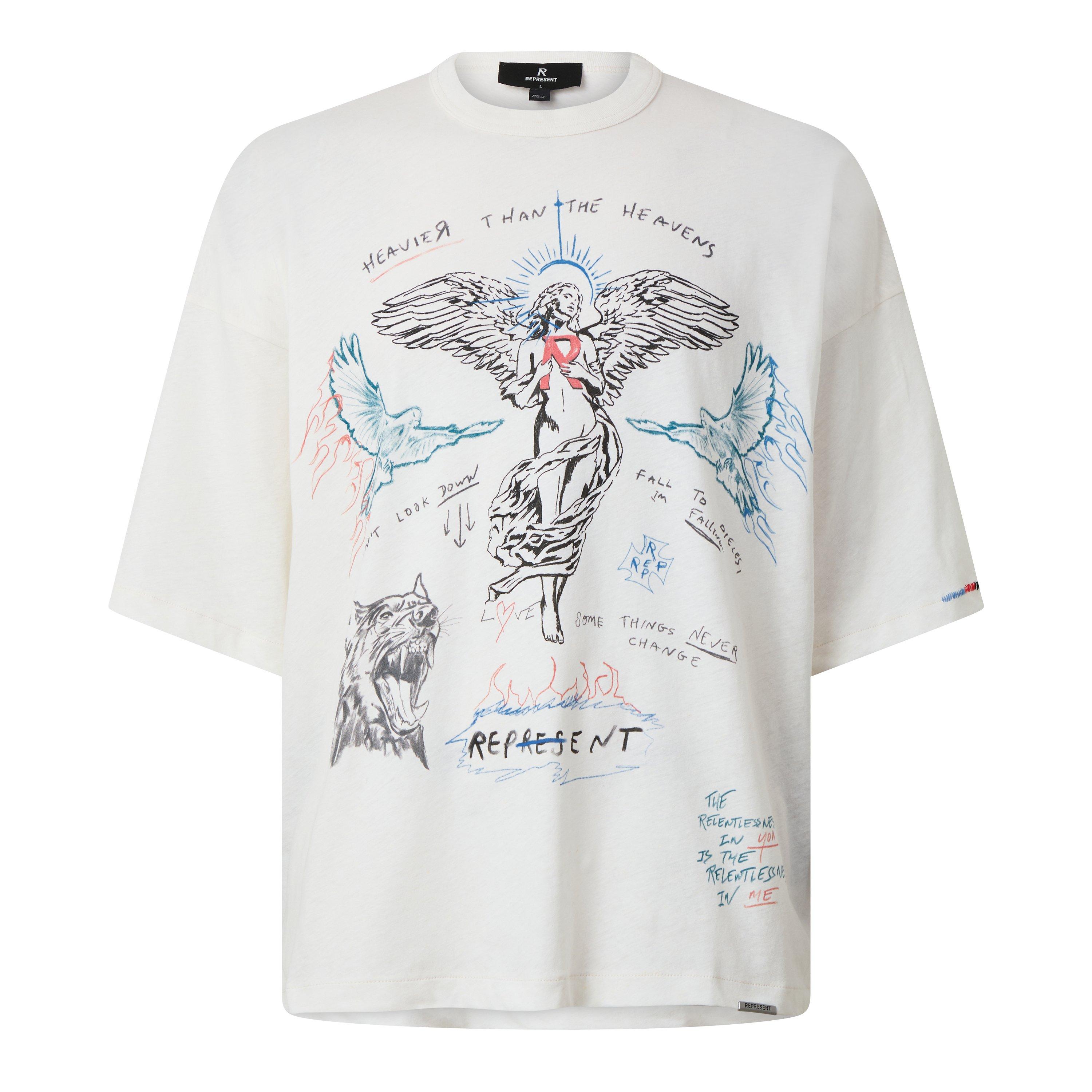Antique White - Represent - Rep Heavens Tee Sn64 - 1