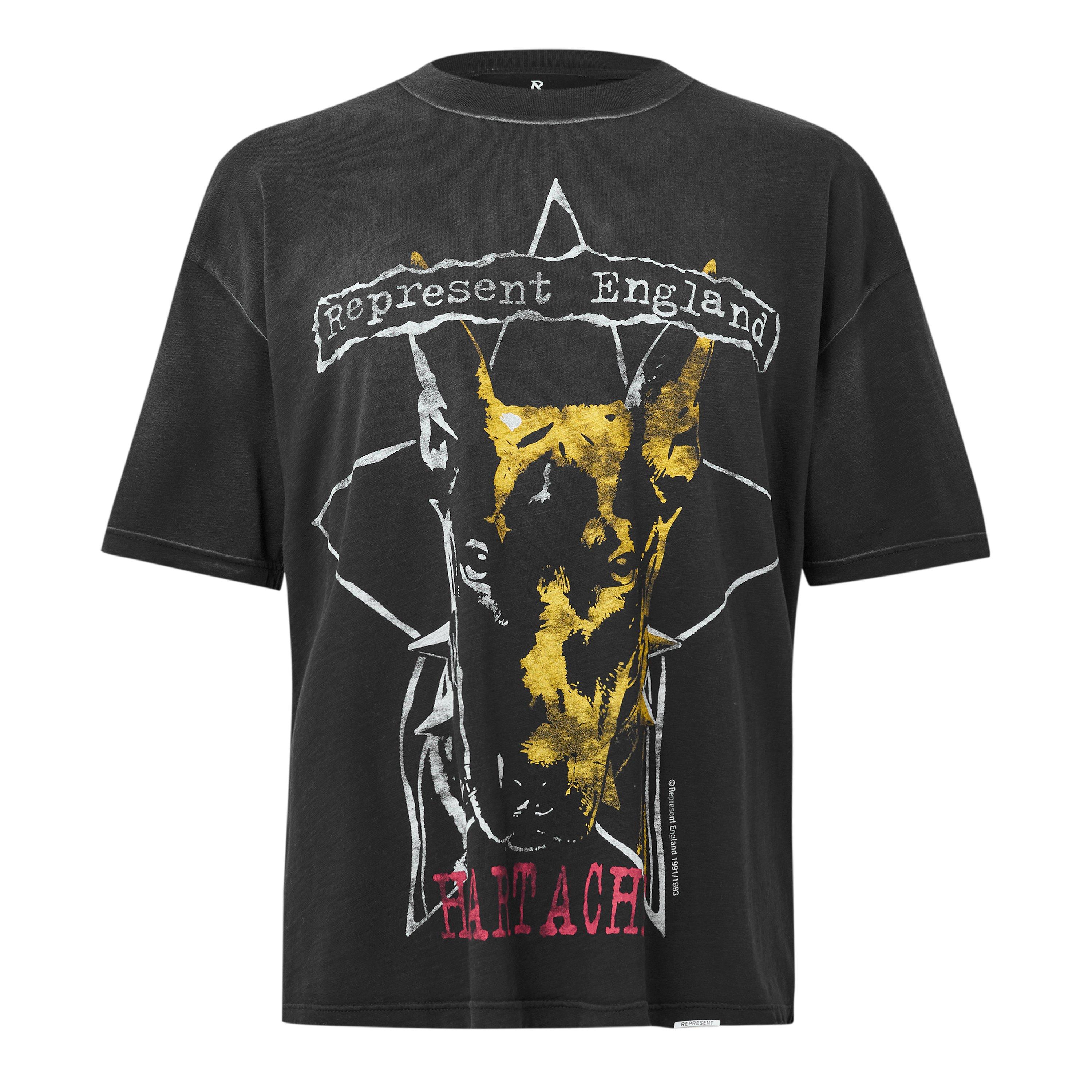 Represent , T-Shirts, Male, Black, L, T-Shirt With A Colorful Print - Image 2