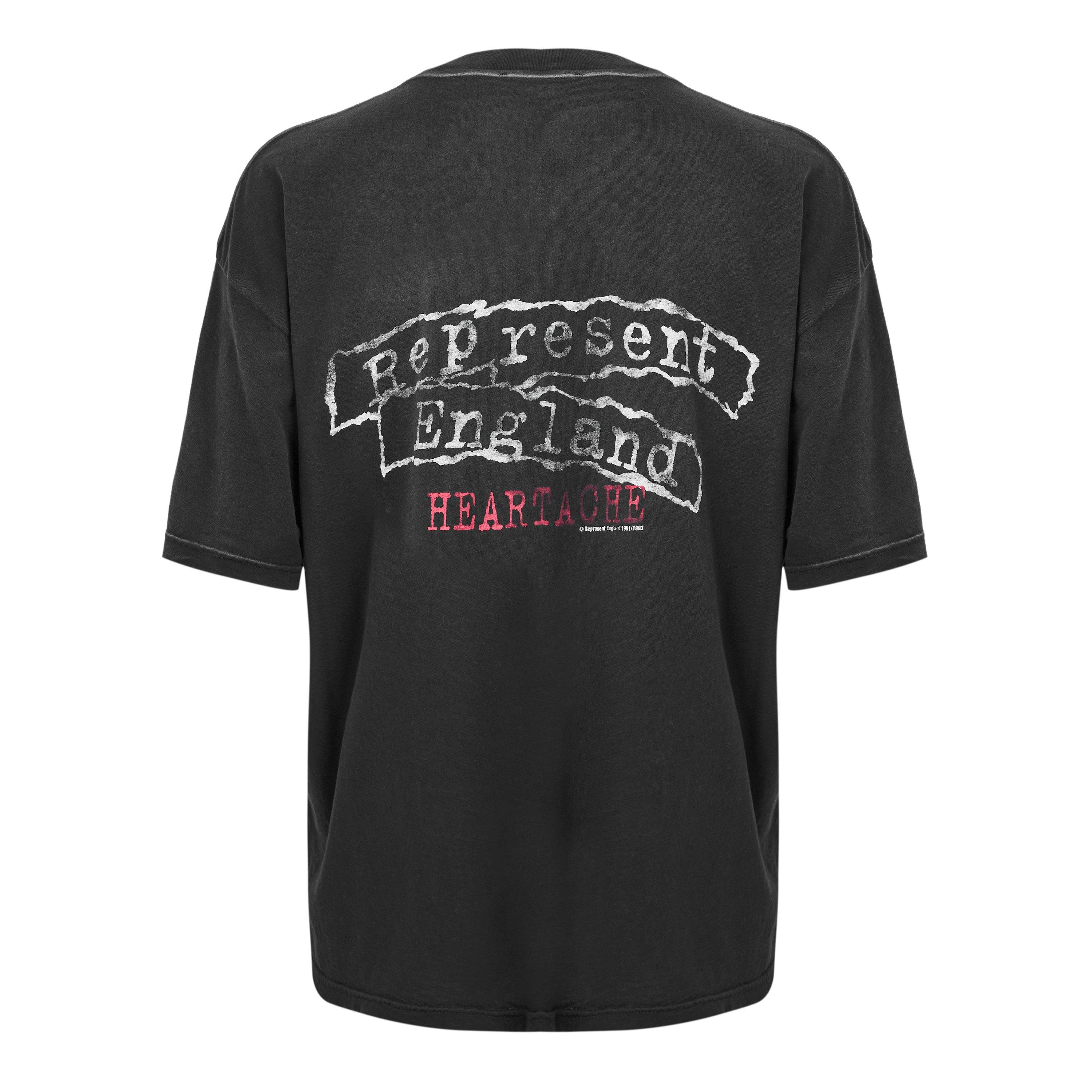 Washed Black - Represent - Men's Jaw Breaker Graphic Cotton Oversized-Fit T-Shirt - 2