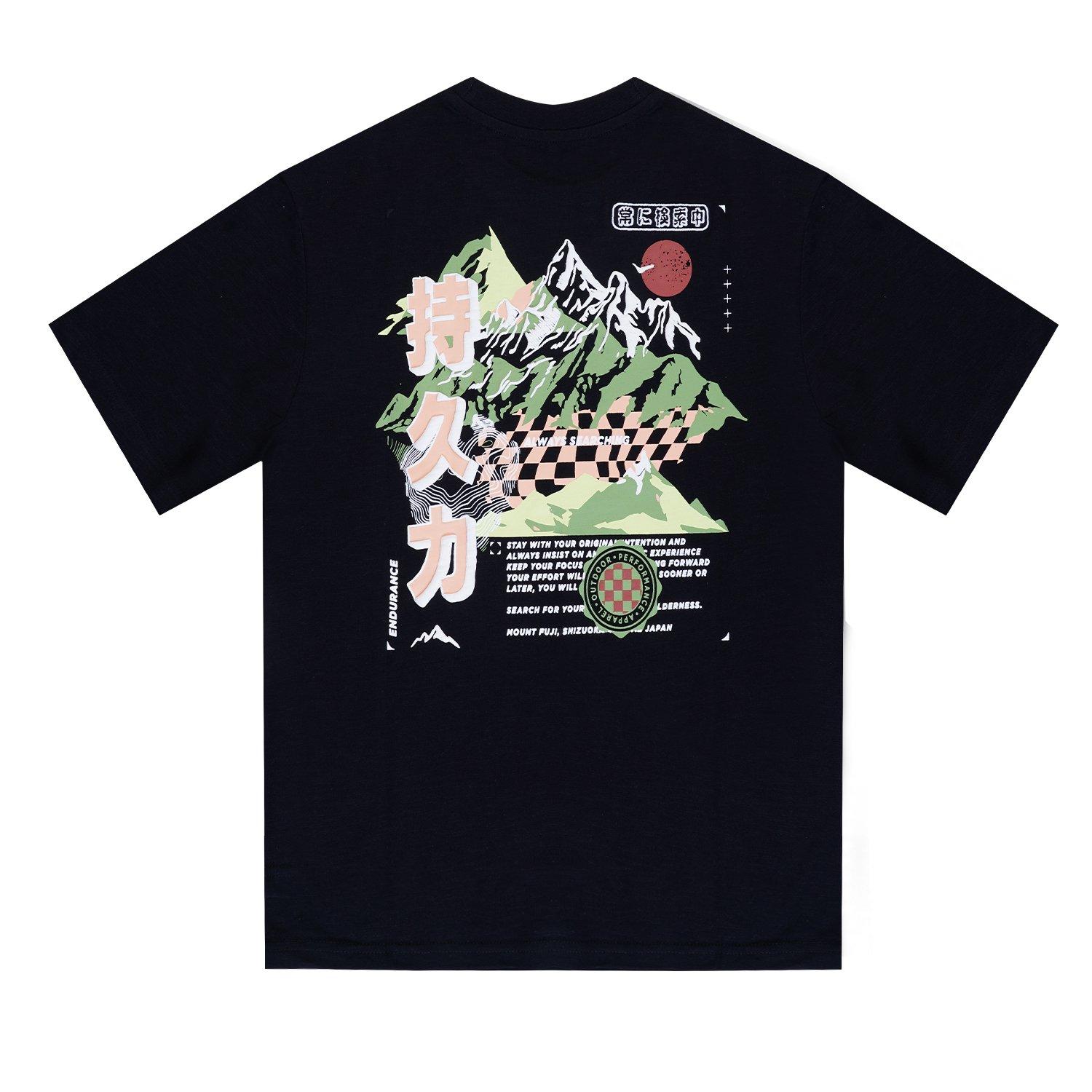 Noir/Vert - Firetrap - Japan Pack Regular Fit T-Shirt - 3