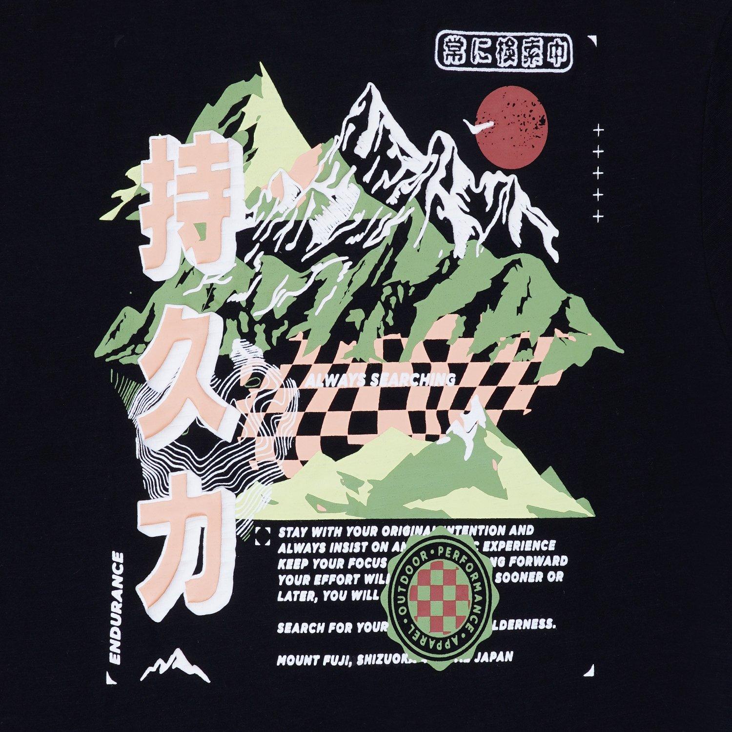 Noir/Vert - Firetrap - Japan Pack Regular Fit T-Shirt - 5