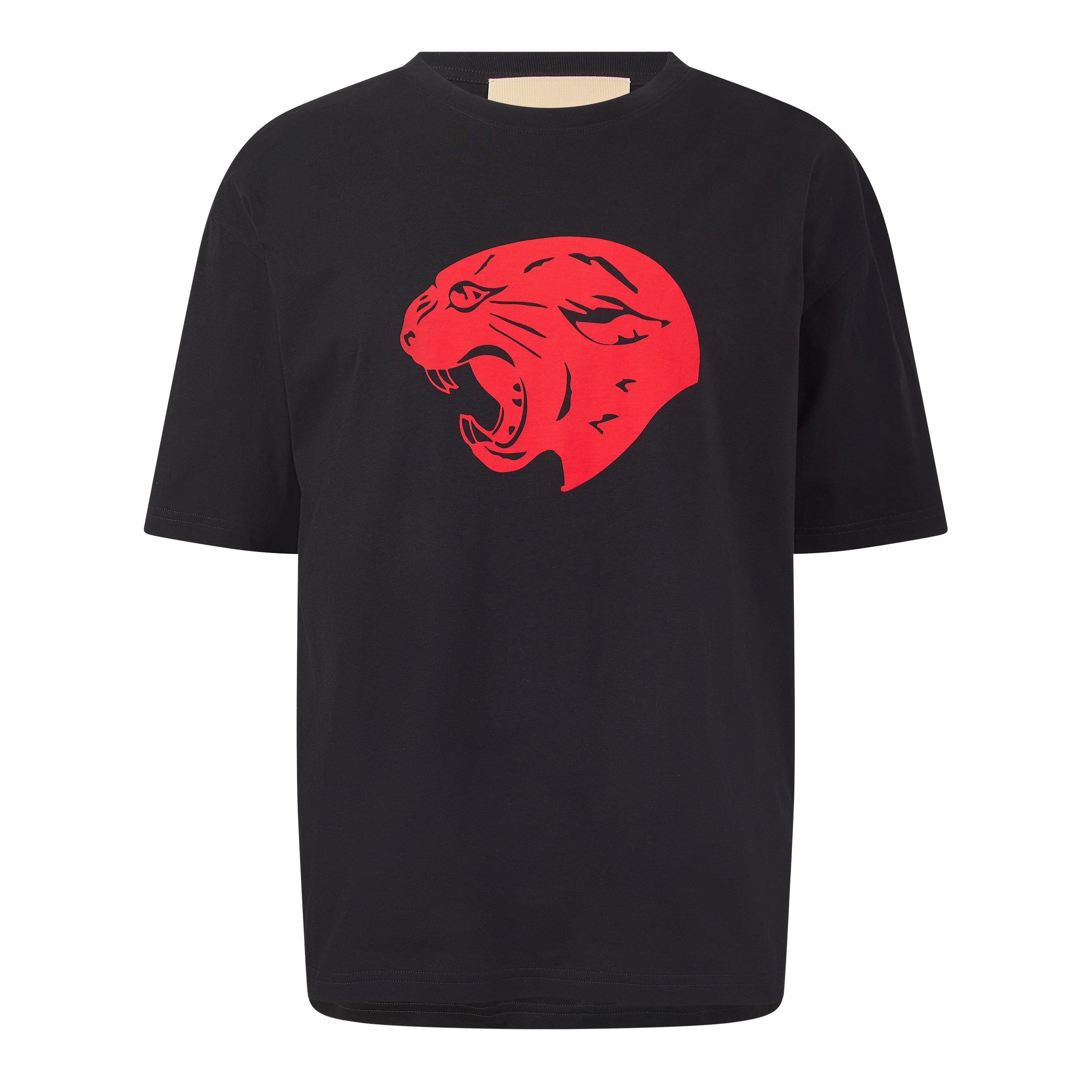 Black/Rosso - Valentino - Val Panther Tee Sn64 - 1