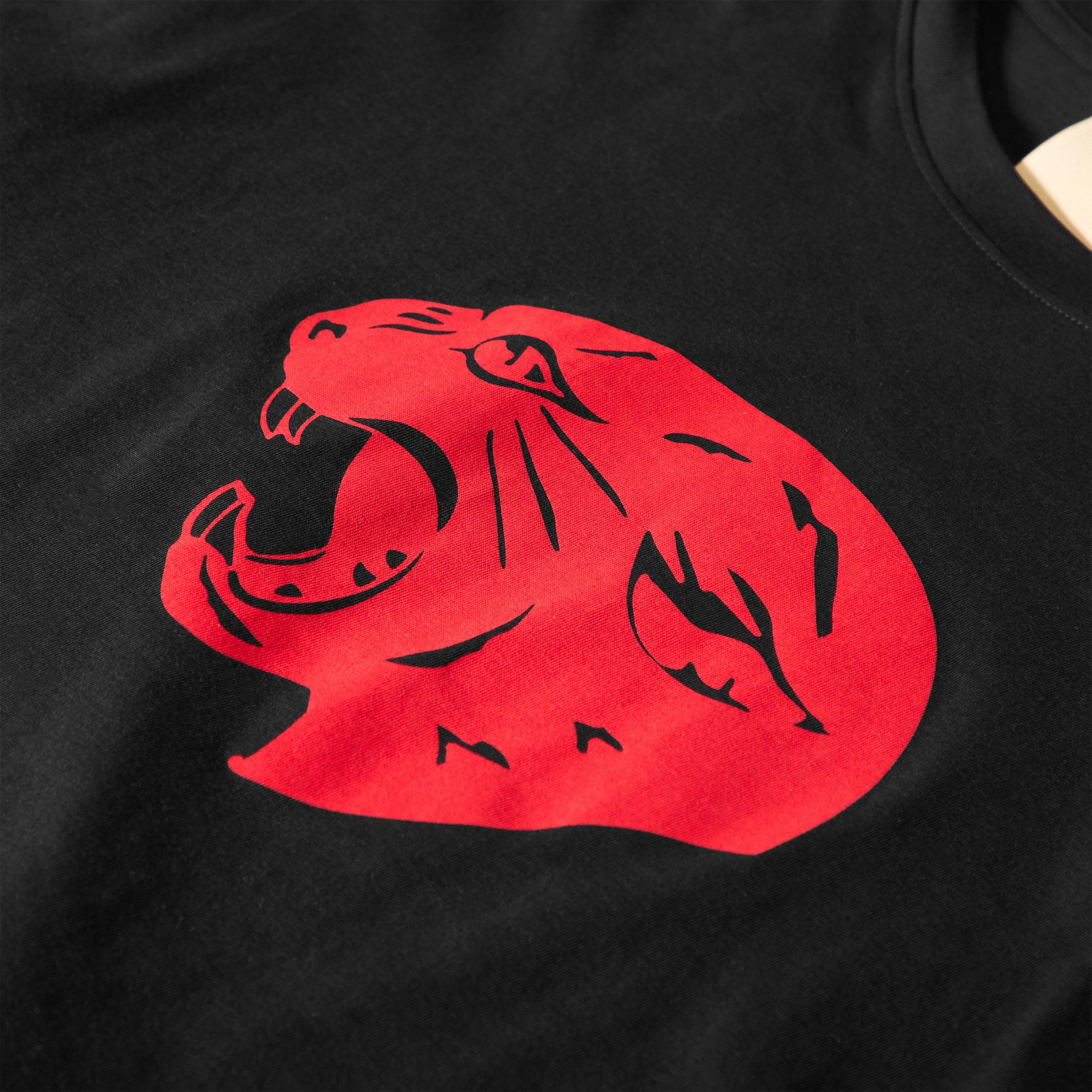 Black/Rosso - Valentino - Val Panther Tee Sn64 - 3