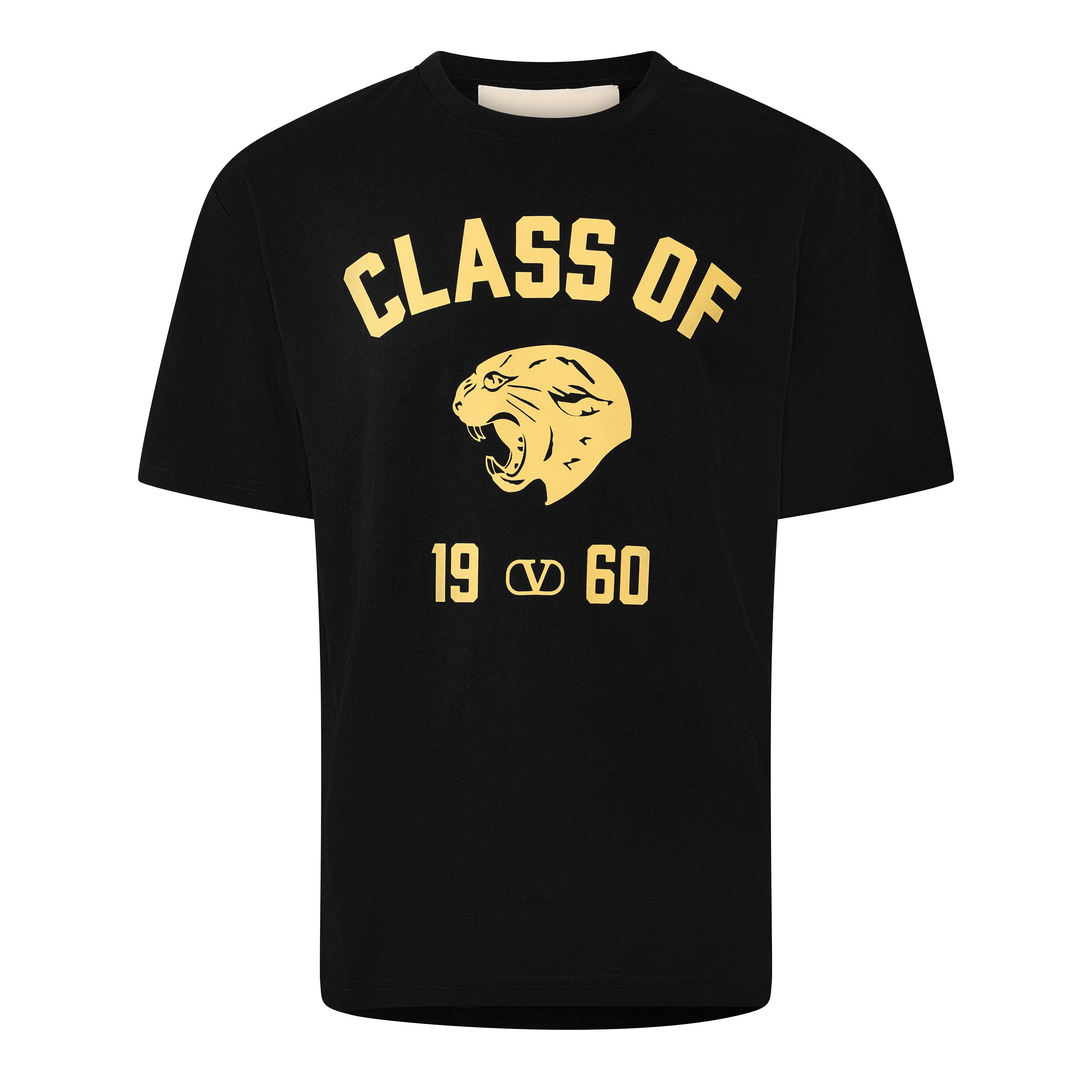 Valentino Val Panther Tee Sn64 - Black/Giallo - XL