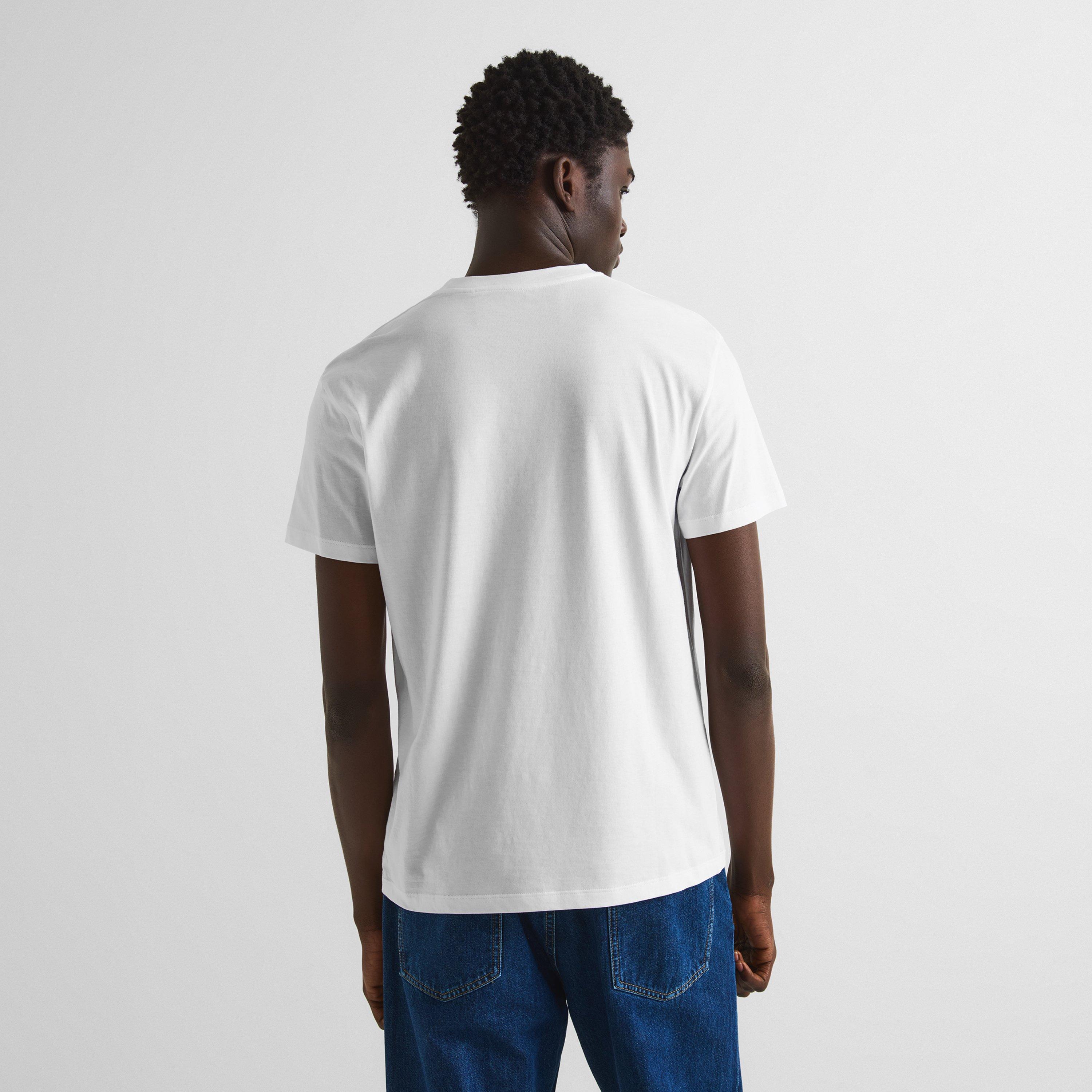 White - Valentino - Men's Signature Cotton Crew-Neck T-Shirt - 4