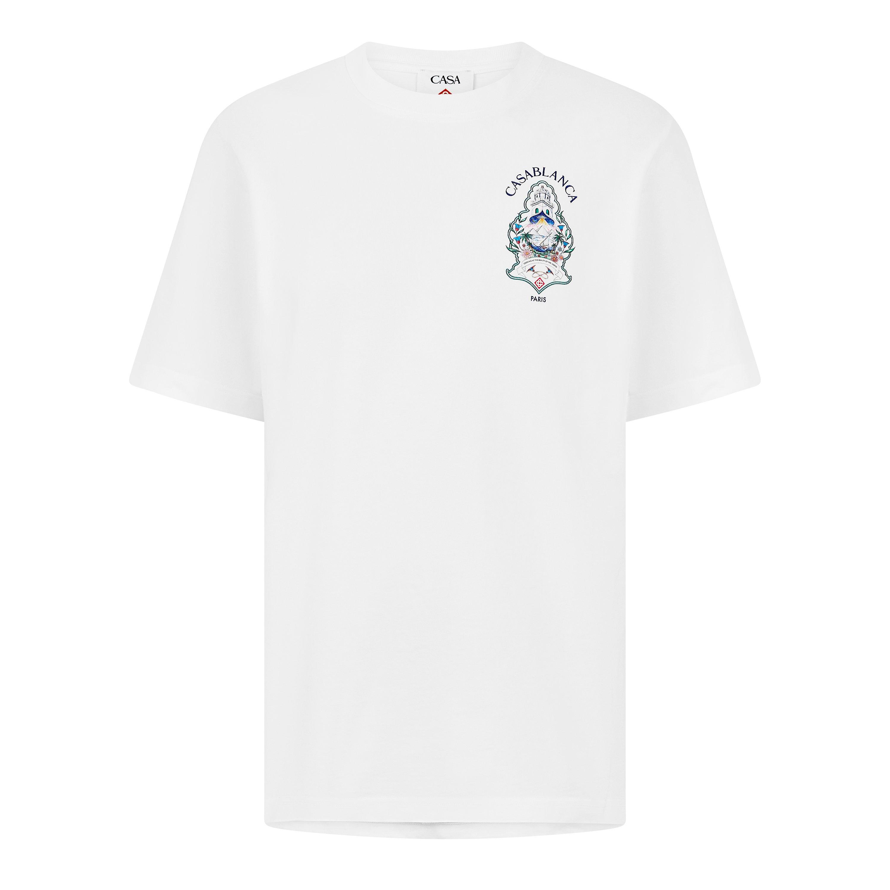 Casablanca Casa Hotel Emb Tee Sn64 - White - Medium