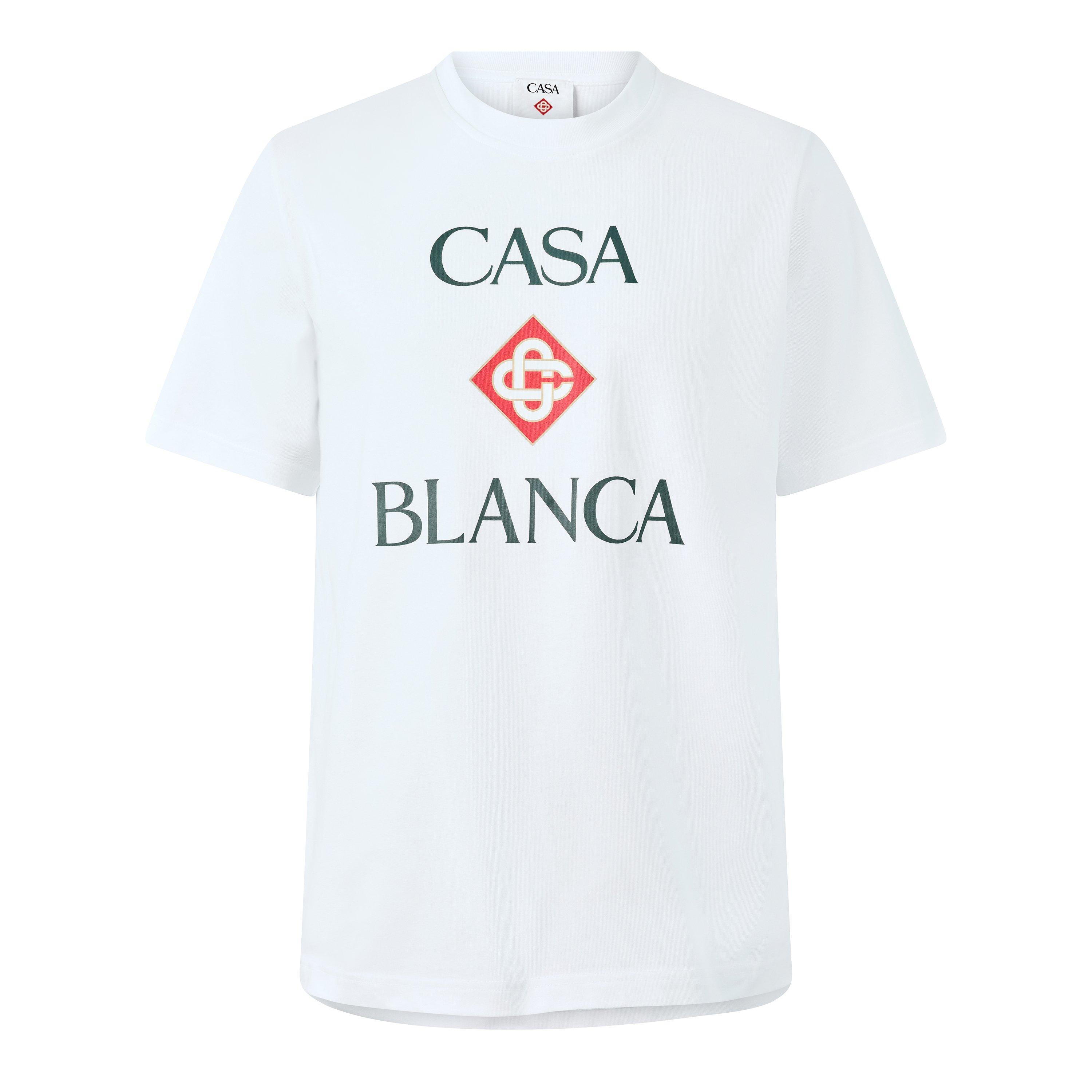 White - Casablanca - Casa Front Logo Tee Sn64 - 1