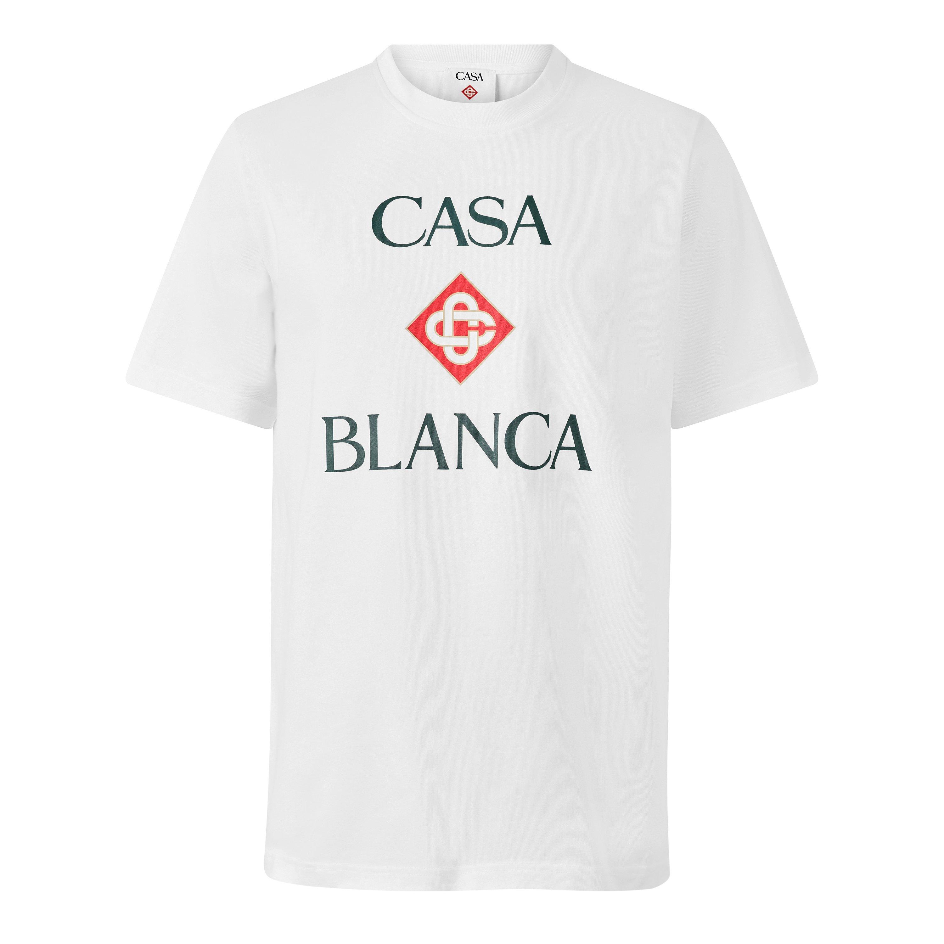 Casablanca Casa Front Logo Tee Sn64 - White - Medium