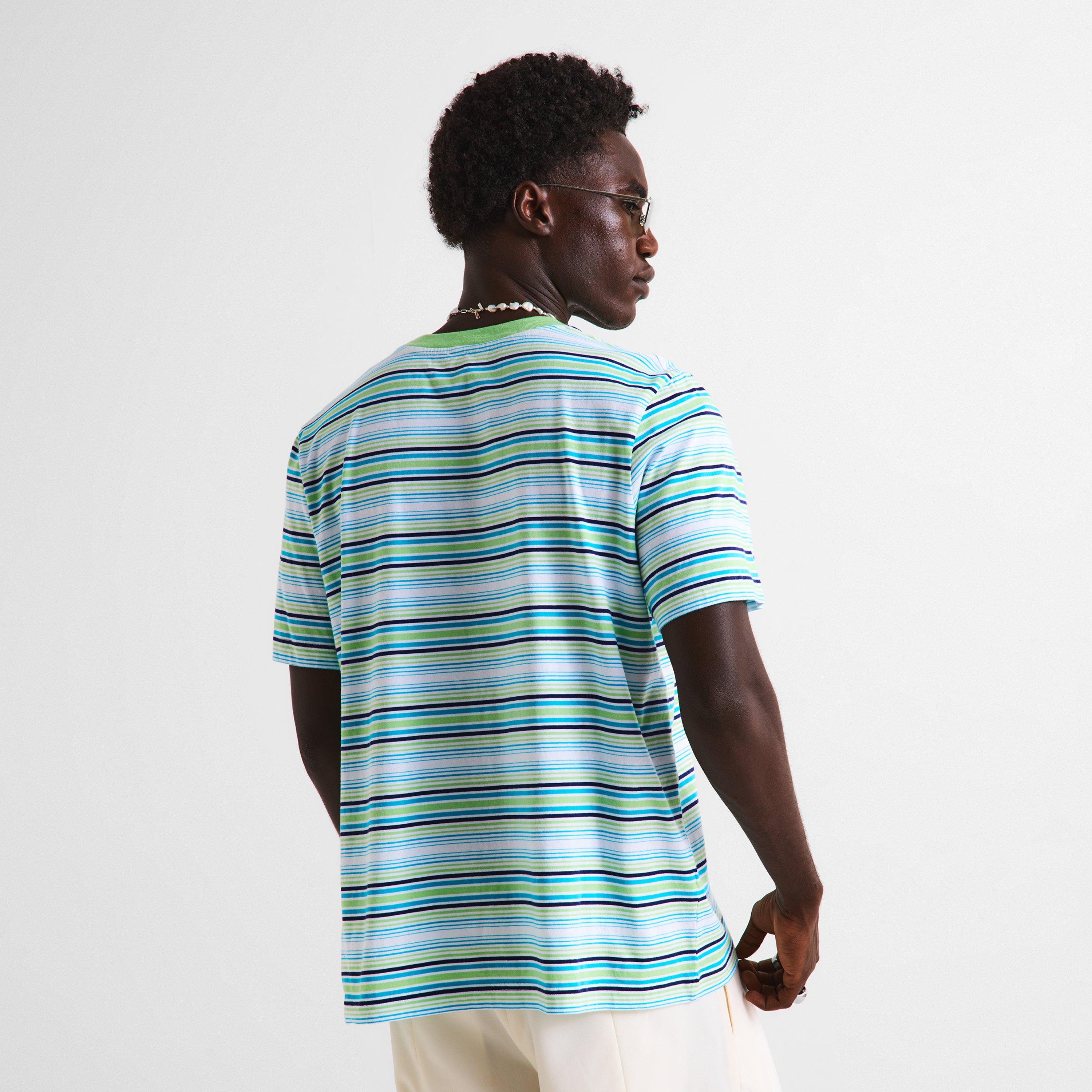 White/Green - Casablanca - Casa Stripe Tee Sn63 - 4