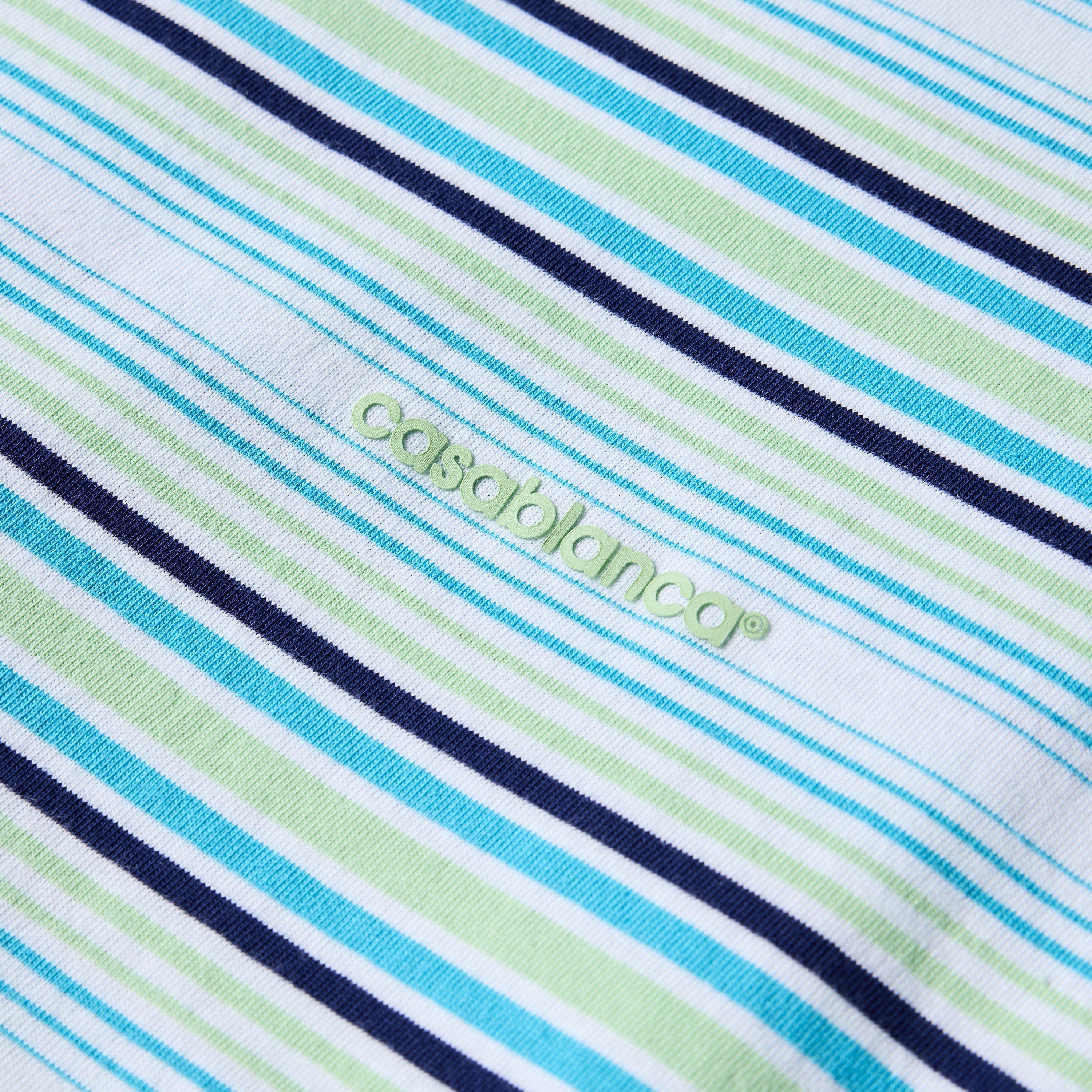 White/Green - Casablanca - Casa Stripe Tee Sn63 - 3