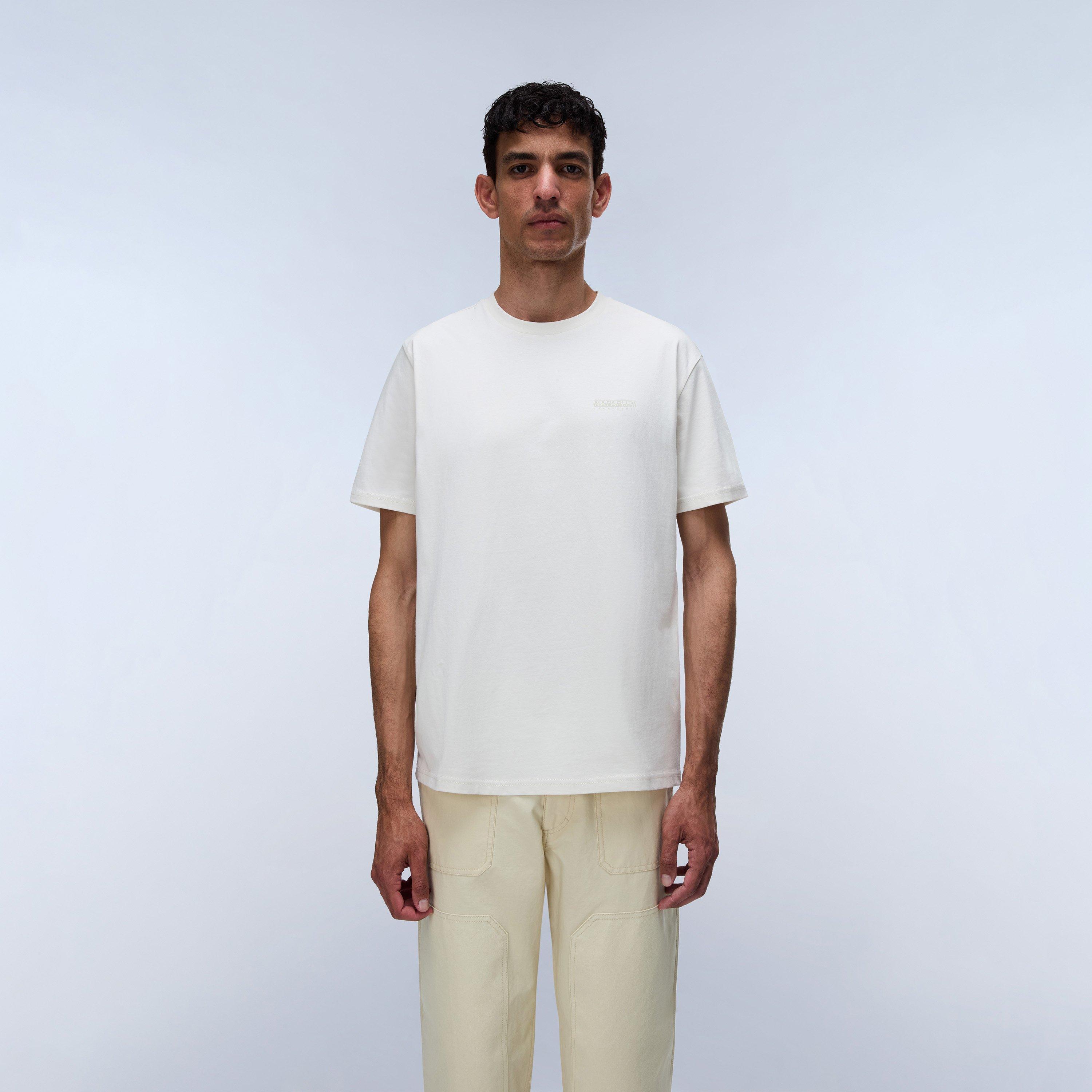 White Whisper - Napapijri - Mens Yourte Cotton Short-Sleeve T-Shirt - 3