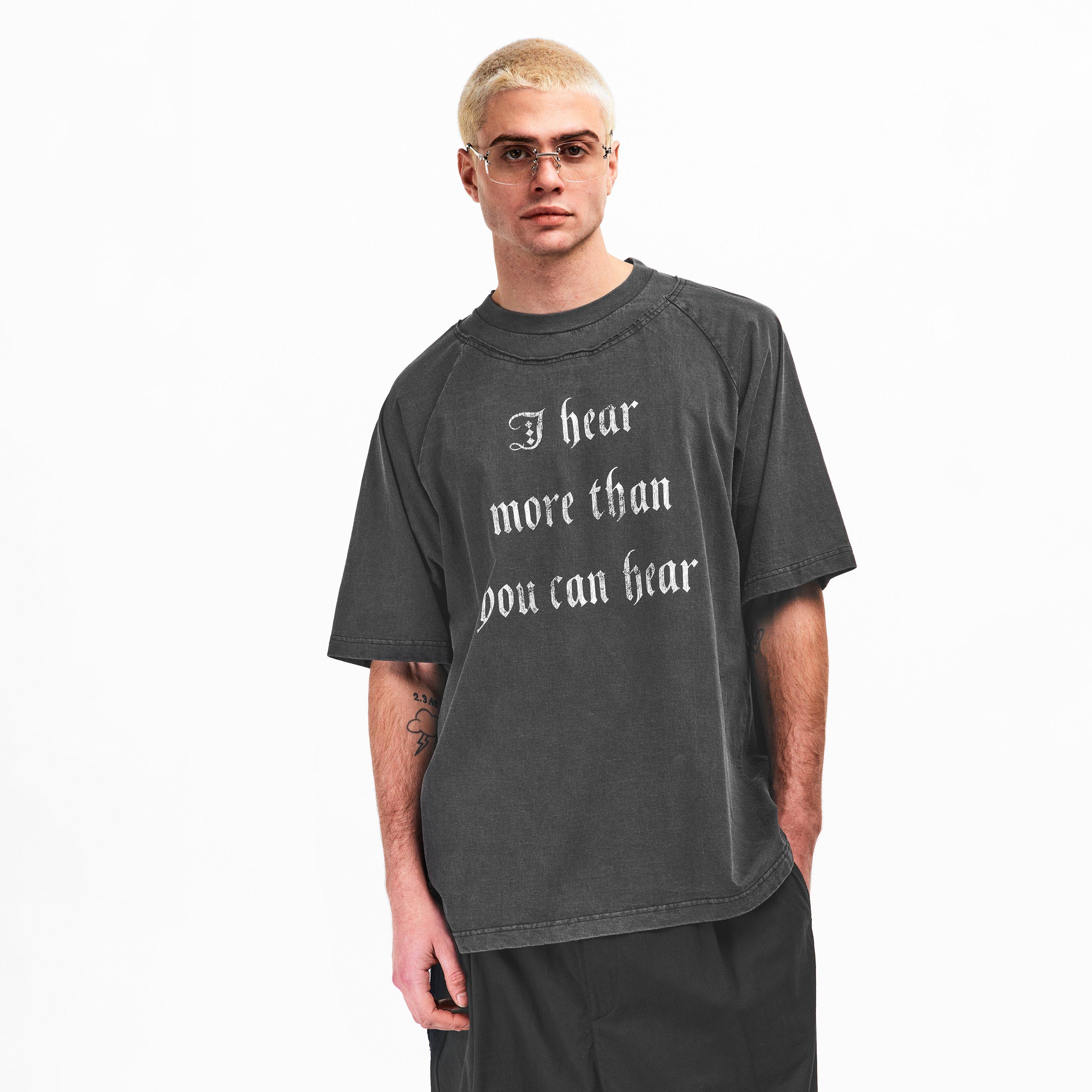 Charcoal - Undercover - Men's I Hear More T-Shirt - 3