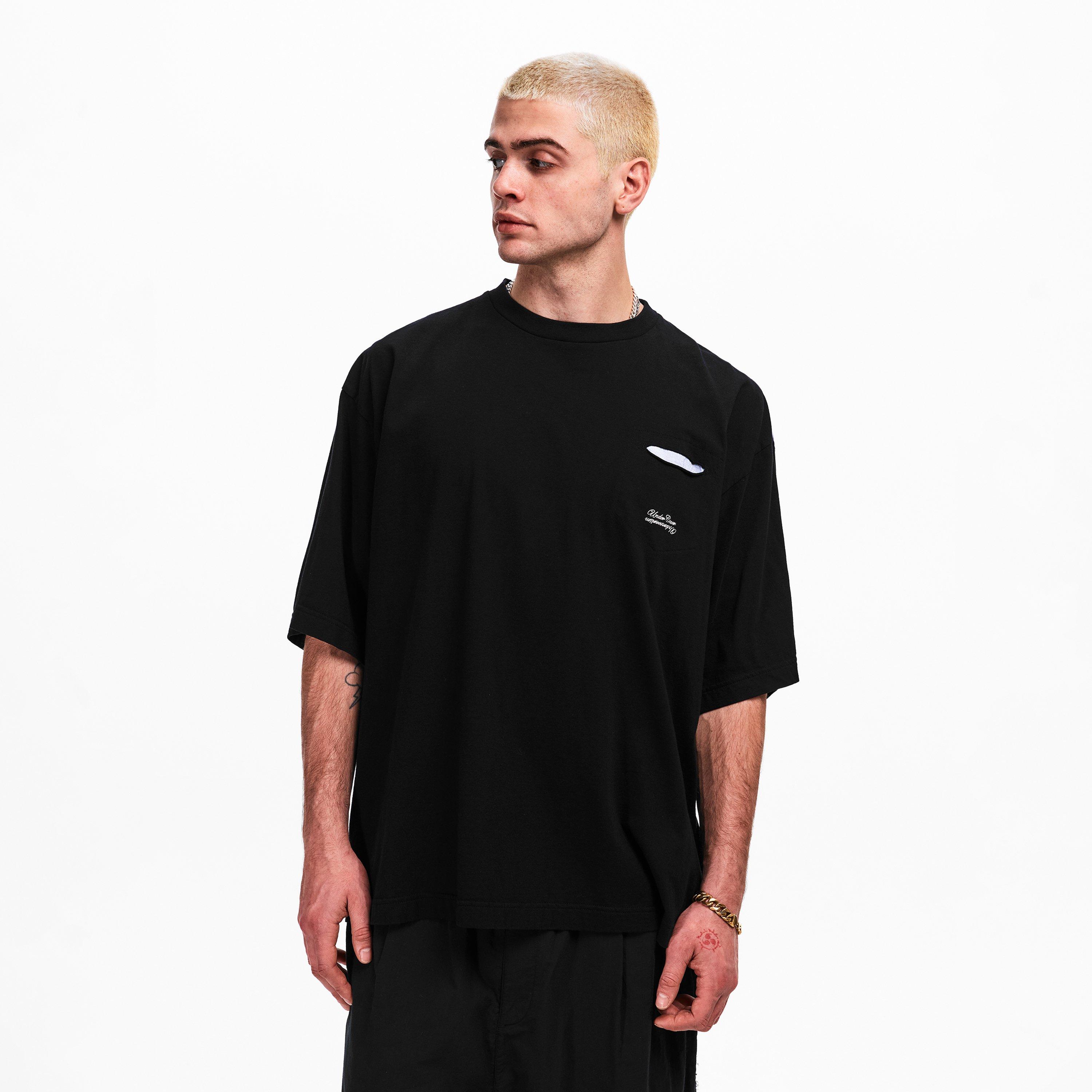 Black - Undercover - Men's Contrast Tee T-Shirt - 3