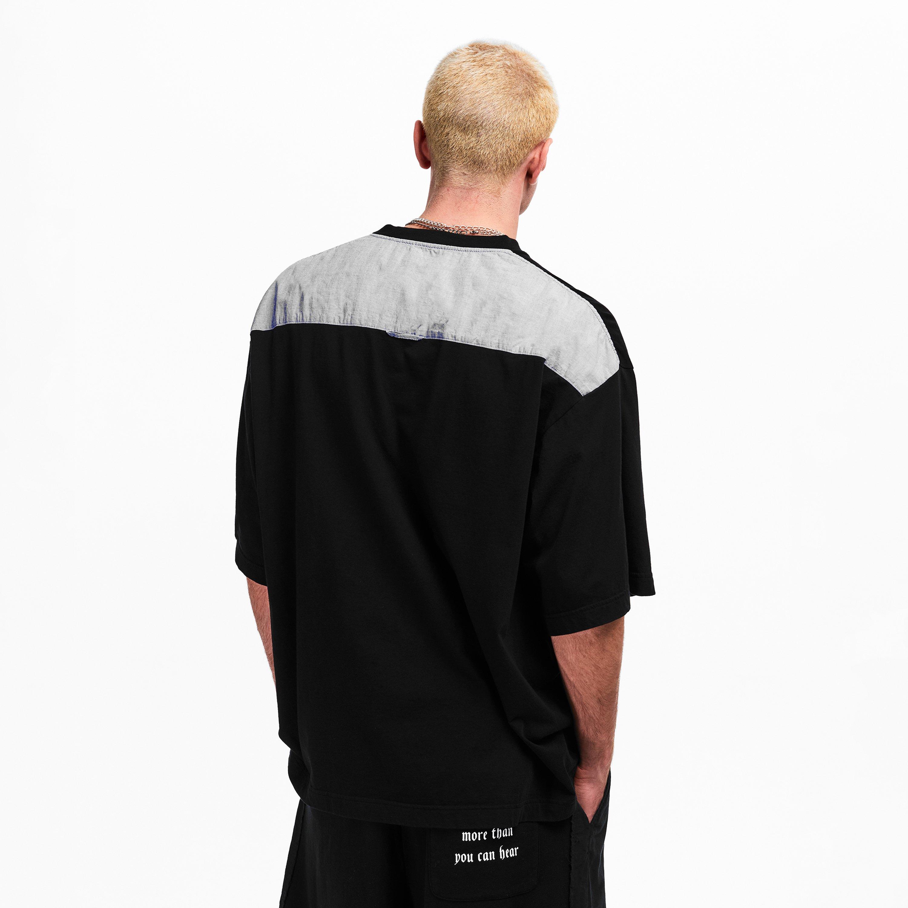 Black - Undercover - Men's Contrast Tee T-Shirt - 4