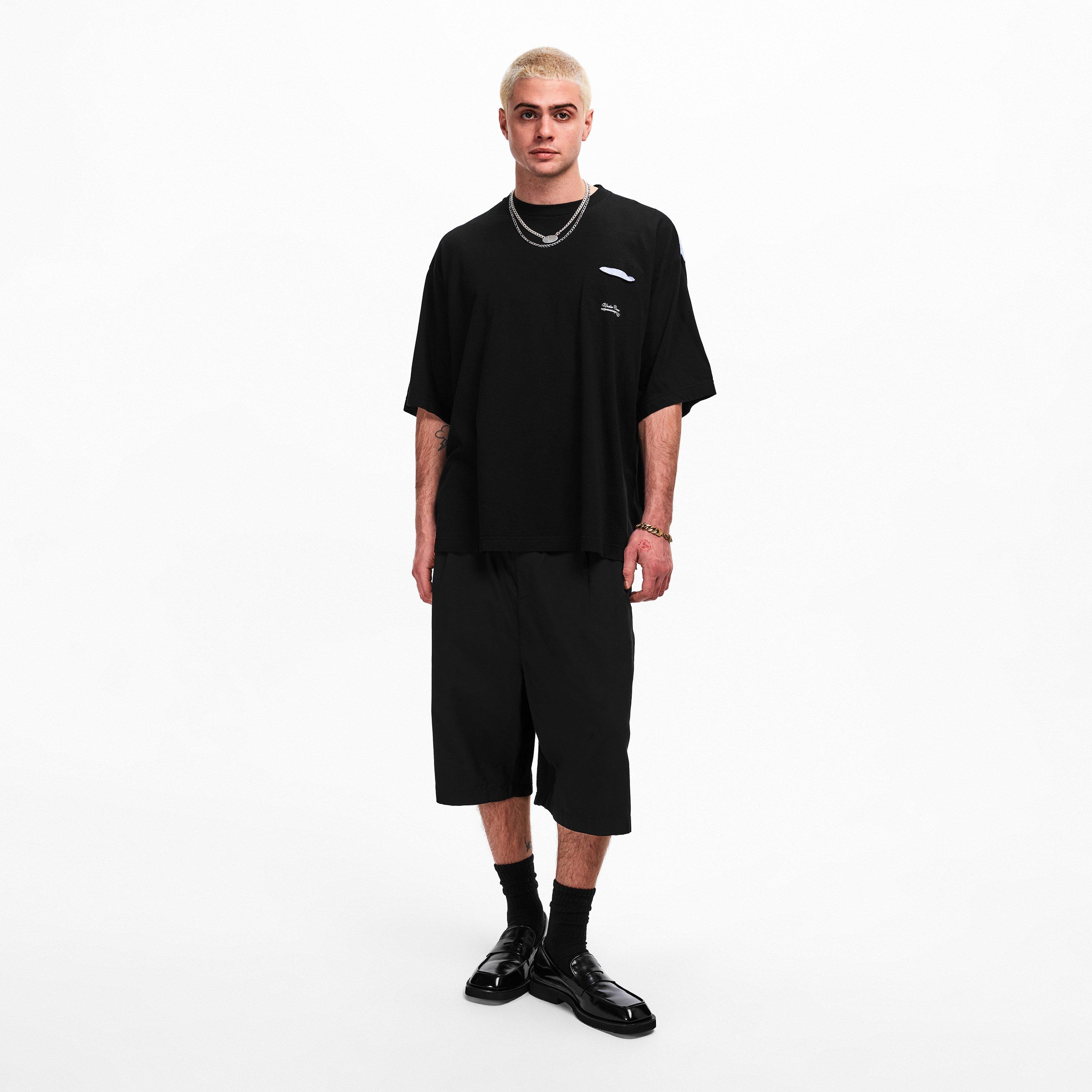 Black - Undercover - Men's Contrast Tee T-Shirt - 6