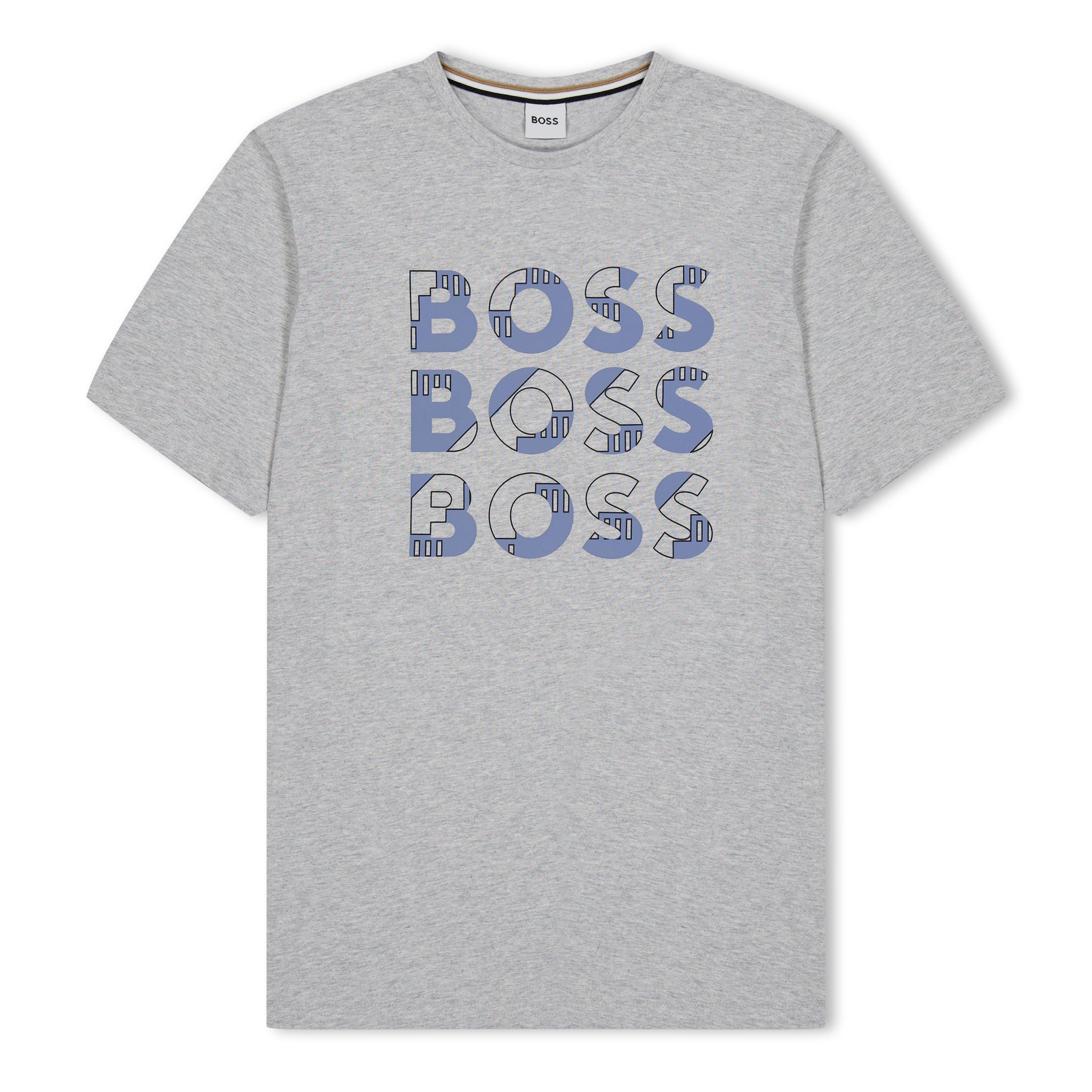 Grey A32 - Boss - Kids' Chest Logo T-Shirt - 1