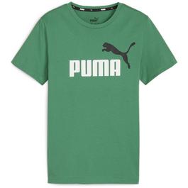 Puma Essentials Plus Two Tone Logo Juniors T Shirt