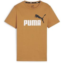 Puma Essentials Plus Two Tone Logo Juniors T Shirt