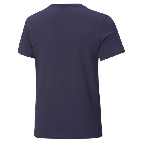Peacoat/F.Blue - Puma - Essentials Plus Two Tone Logo Juniors T Shirt - 2