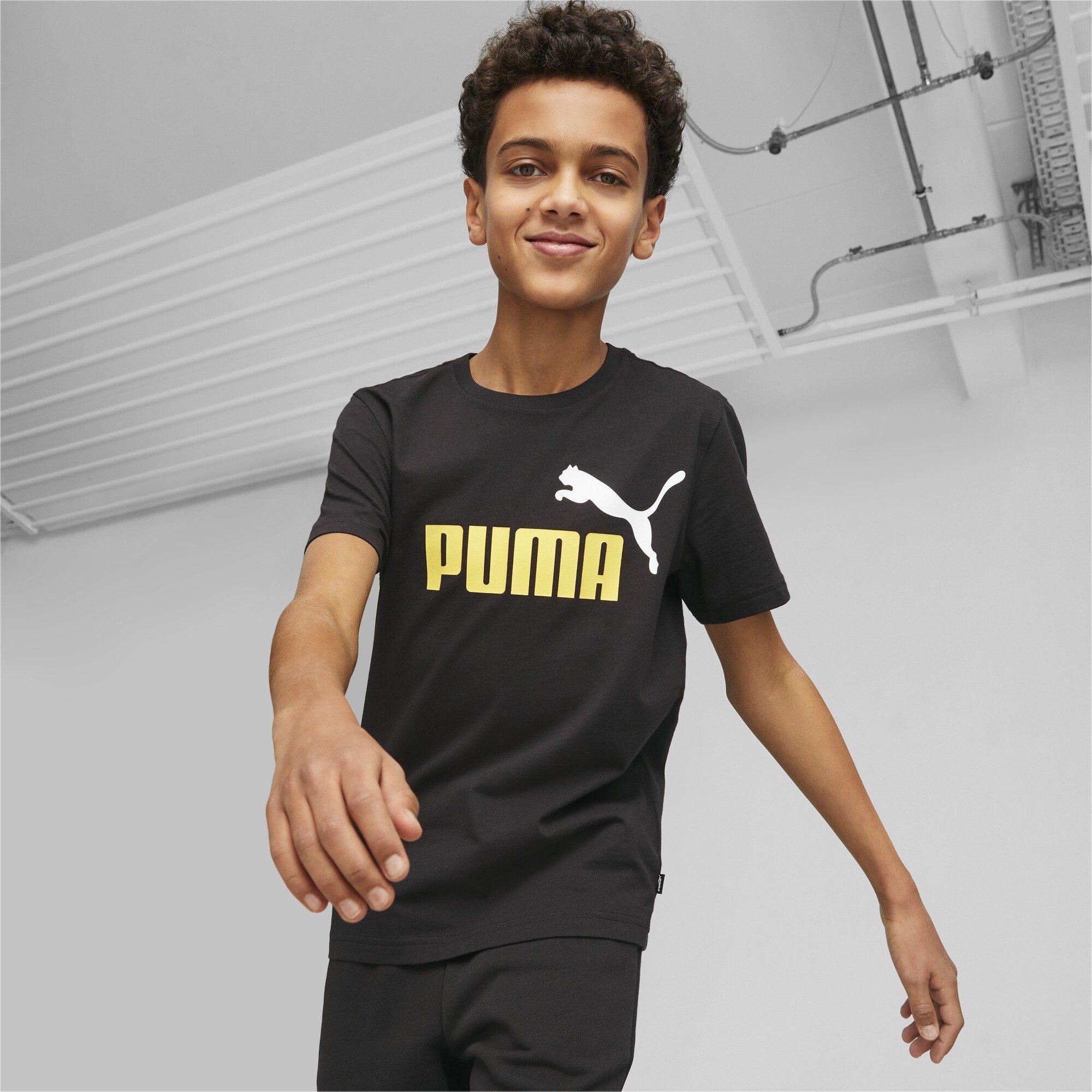 Puma | Essentials Plus Two Tone Logo Juniors T Shirt | Regular Fit T-Shirts  | Sports Direct MY | Funktionsshirts