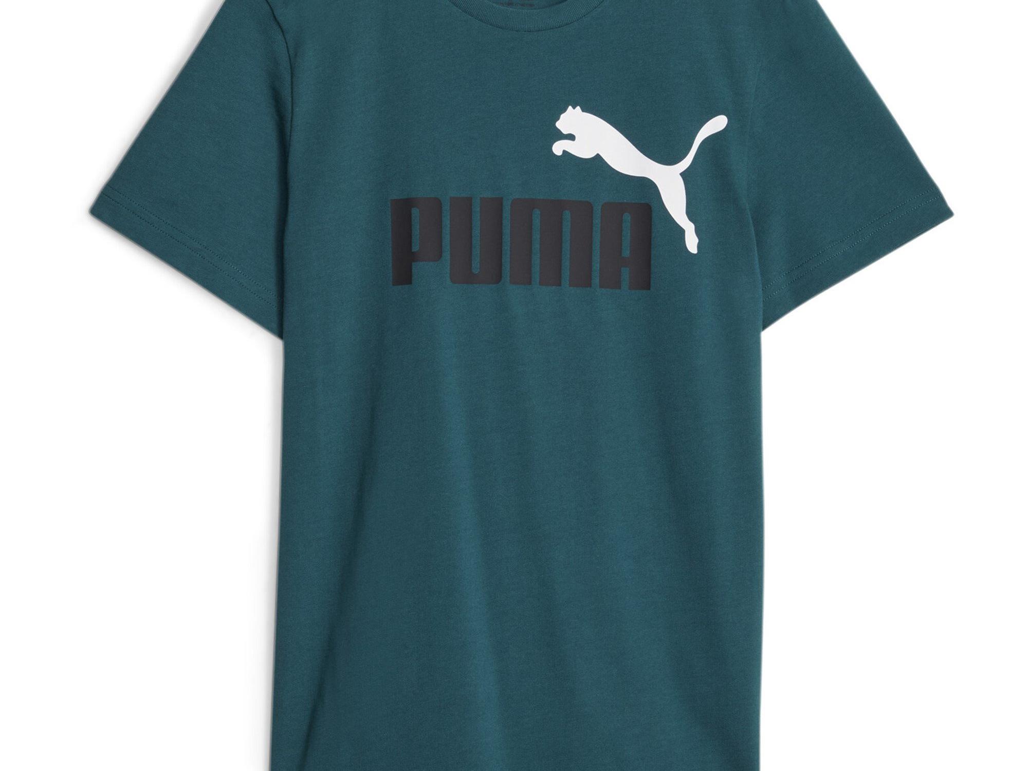 Puma | Essentials Plus Two Tone Logo Juniors T Shirt | Regular Fit T-Shirts  | Sports Direct MY